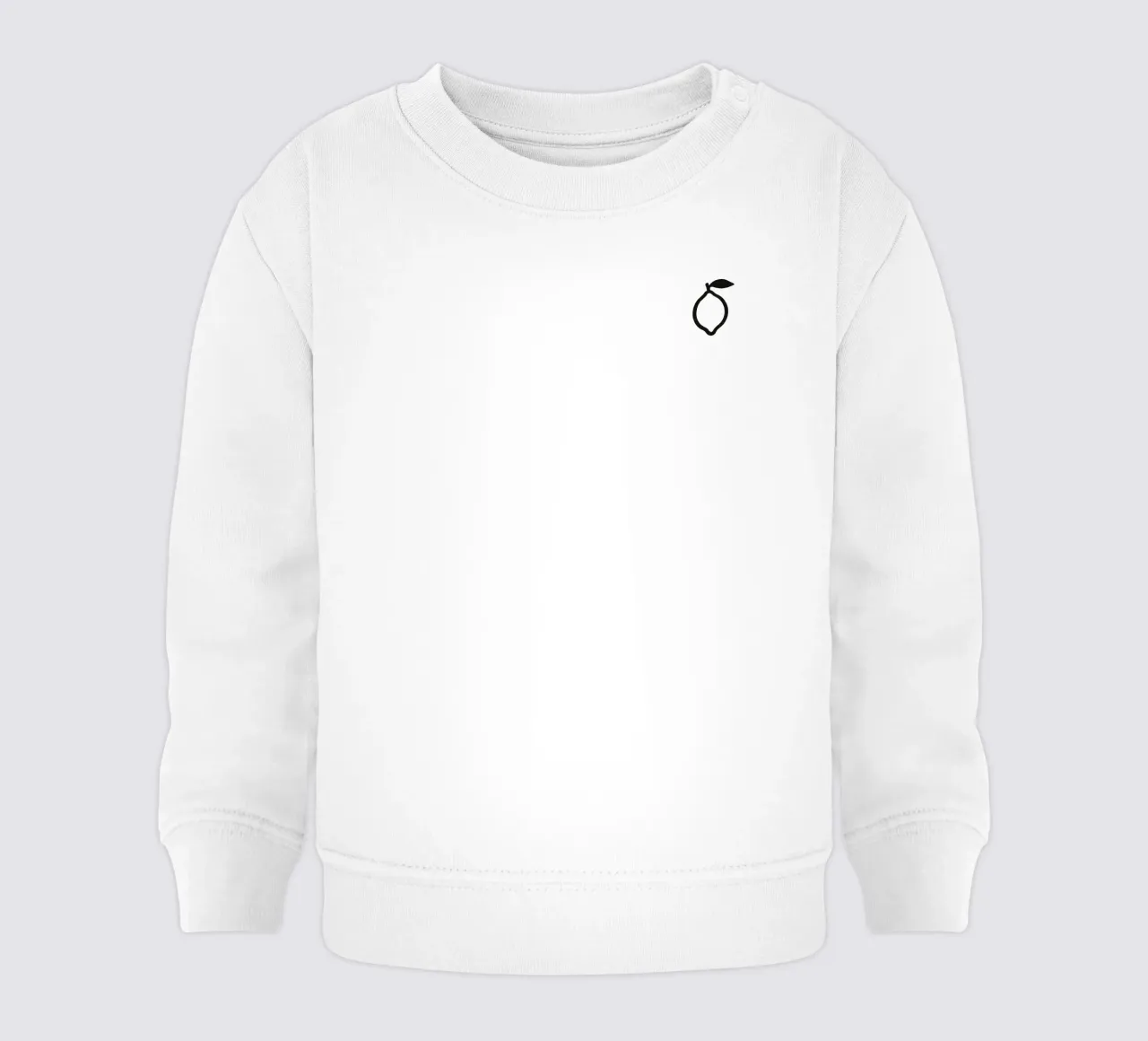 Limone dipinto a pennello in bianco e nero felpa neonato da Katja Stehle Design