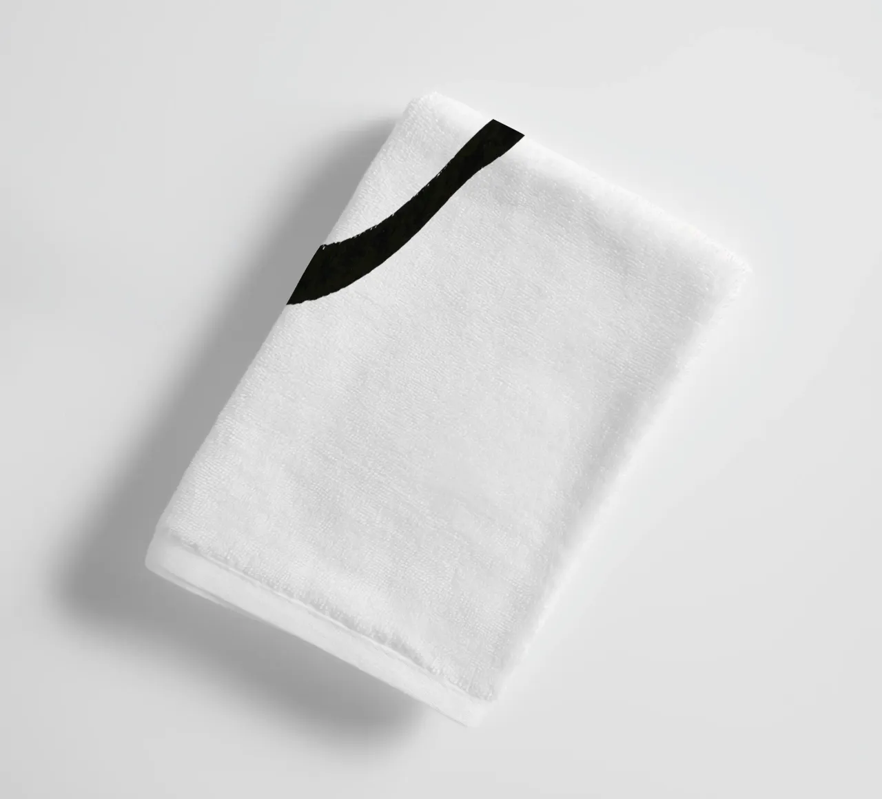 Limone dipinto a pennello in bianco e nero asciugamano da bagno da Katja Stehle Design