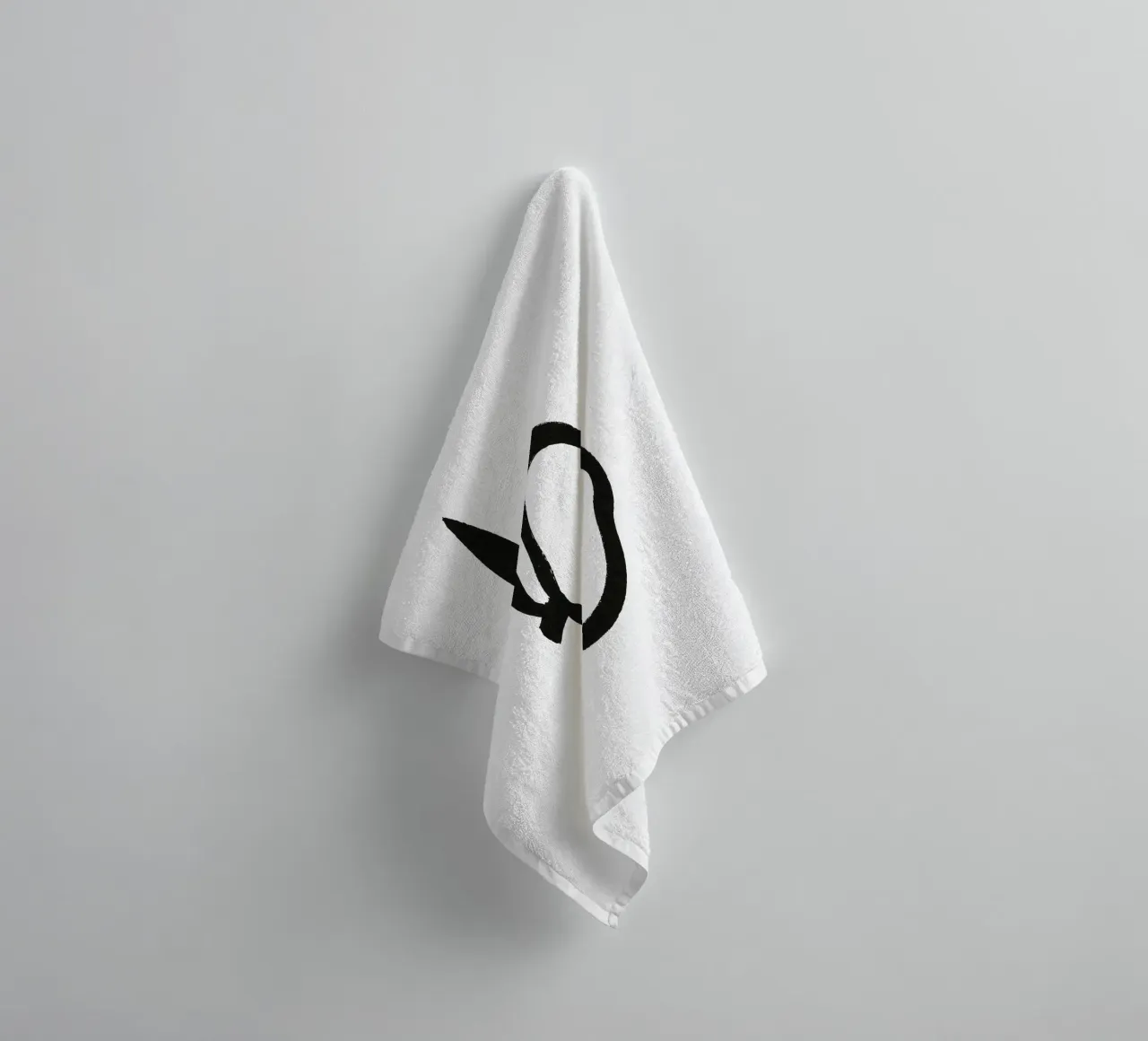 Limone dipinto a pennello in bianco e nero asciugamano da bagno da Katja Stehle Design