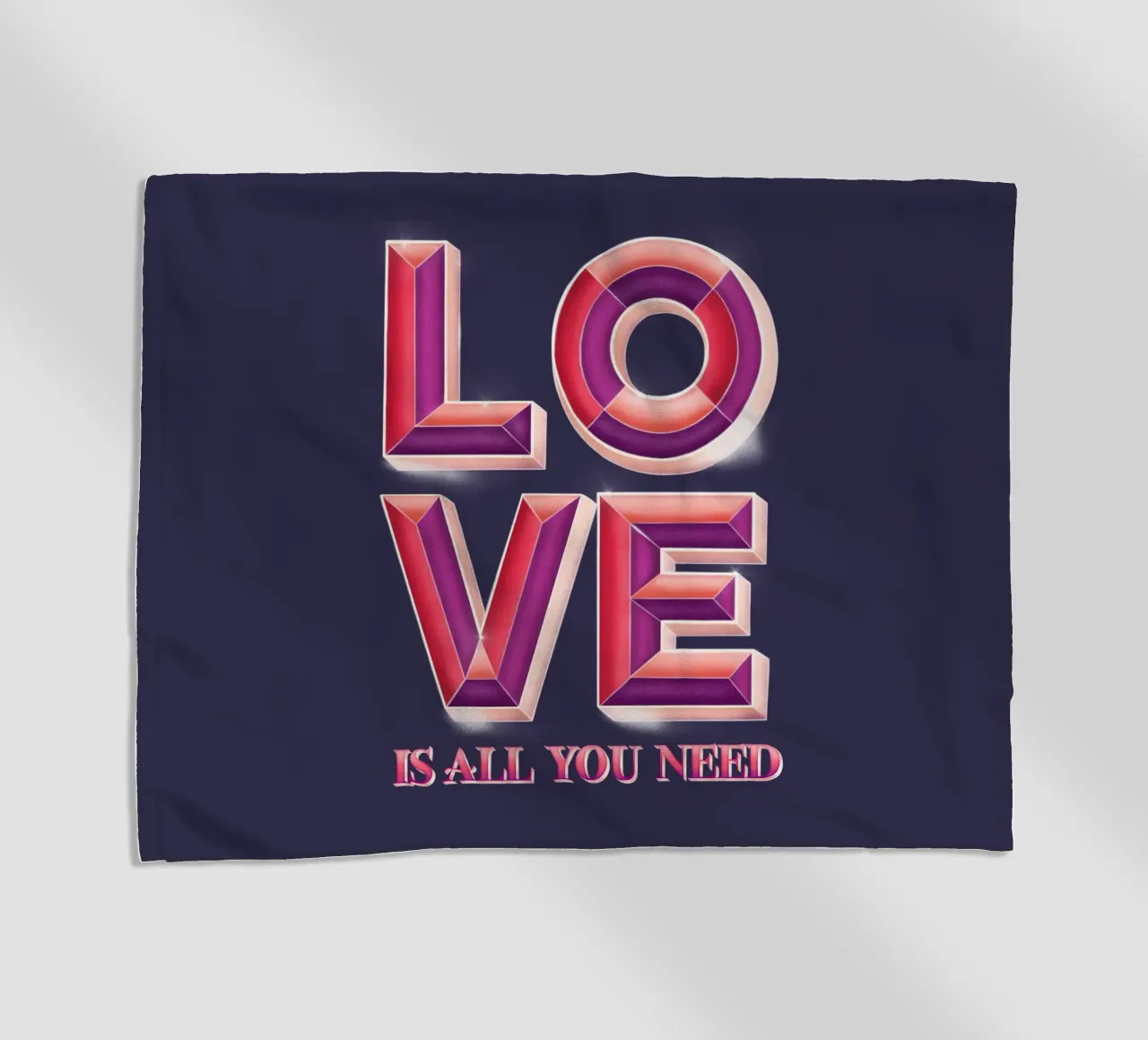 L'amore è tutto ciò che serve. Letteratura 3D a mano telo mare da CalliLetters