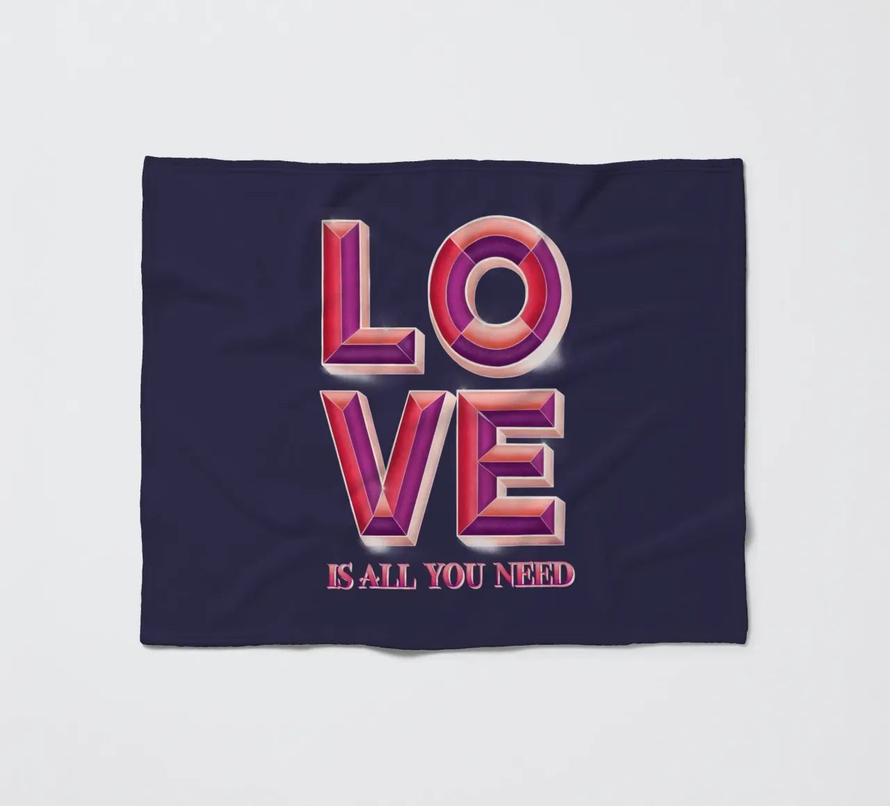L'amore è tutto ciò che serve. Letteratura 3D a mano coperta in pile da CalliLetters