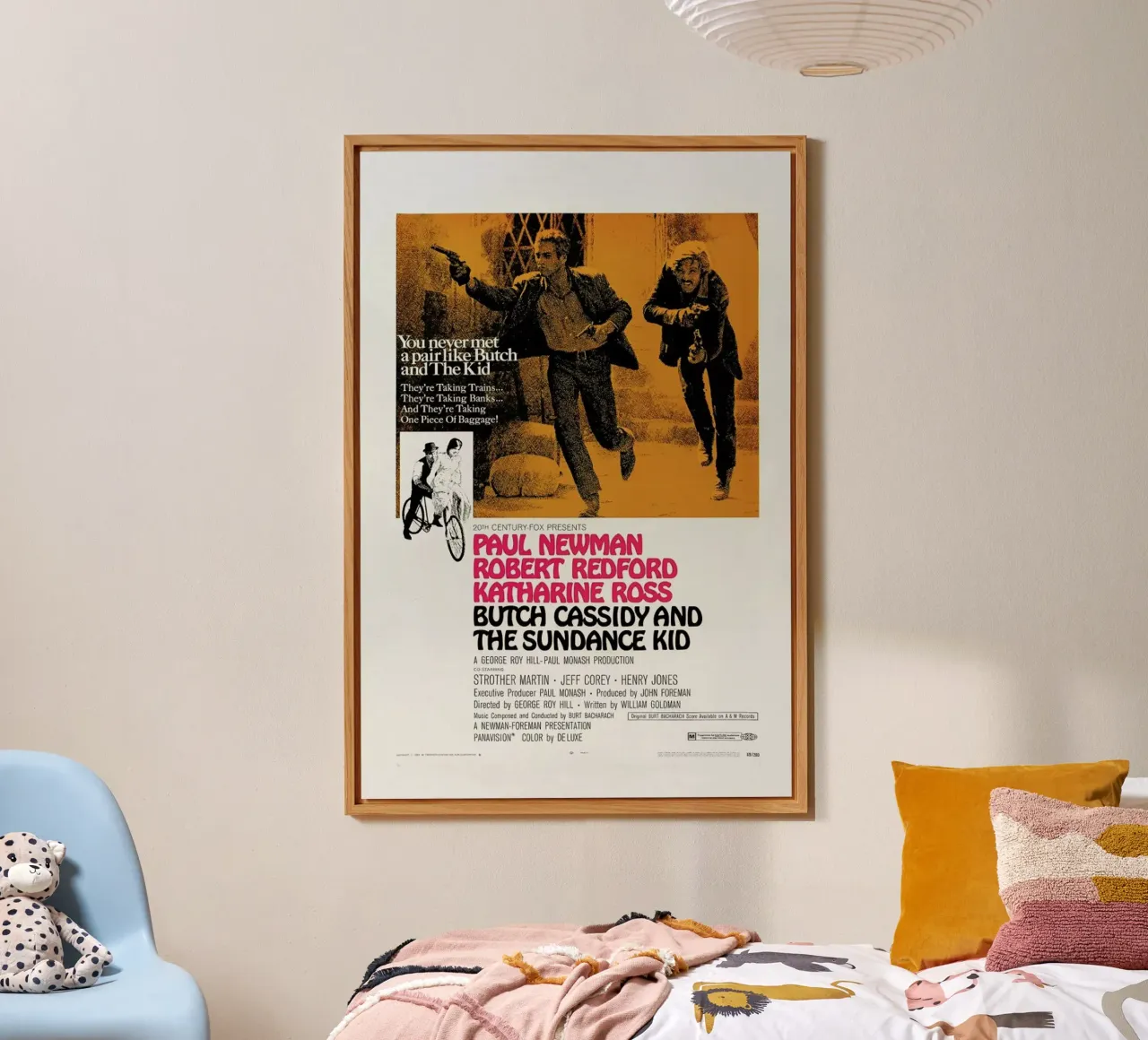 ‘Butch Cassidy and the Sundance Kid’ Retro Movie Poster alluminio dibond da Gallery Print and Art Limited