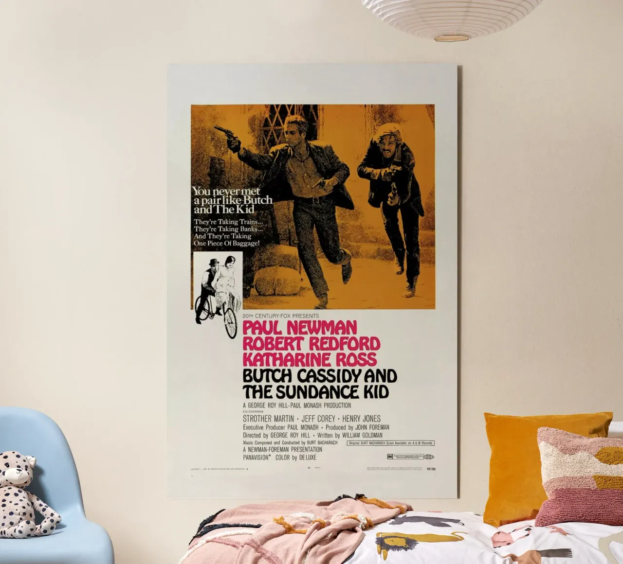 ‘Butch Cassidy and the Sundance Kid’ Retro Movie Poster alluminio dibond da Gallery Print and Art Limited