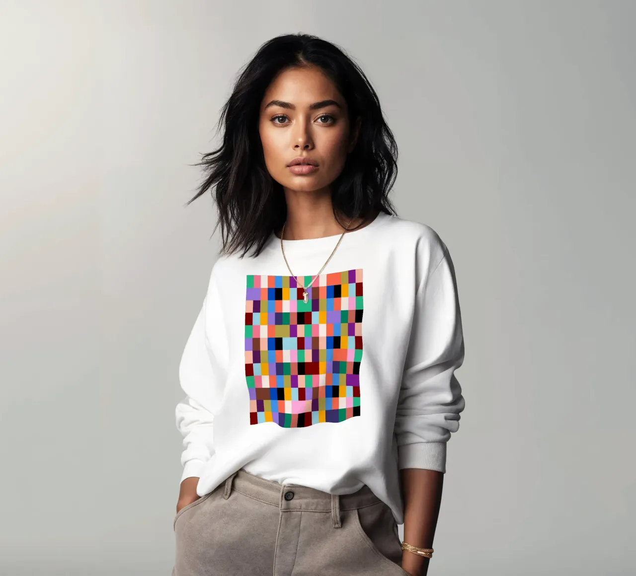 Chromatic Mosaic Sweatshirt von susanapaz
