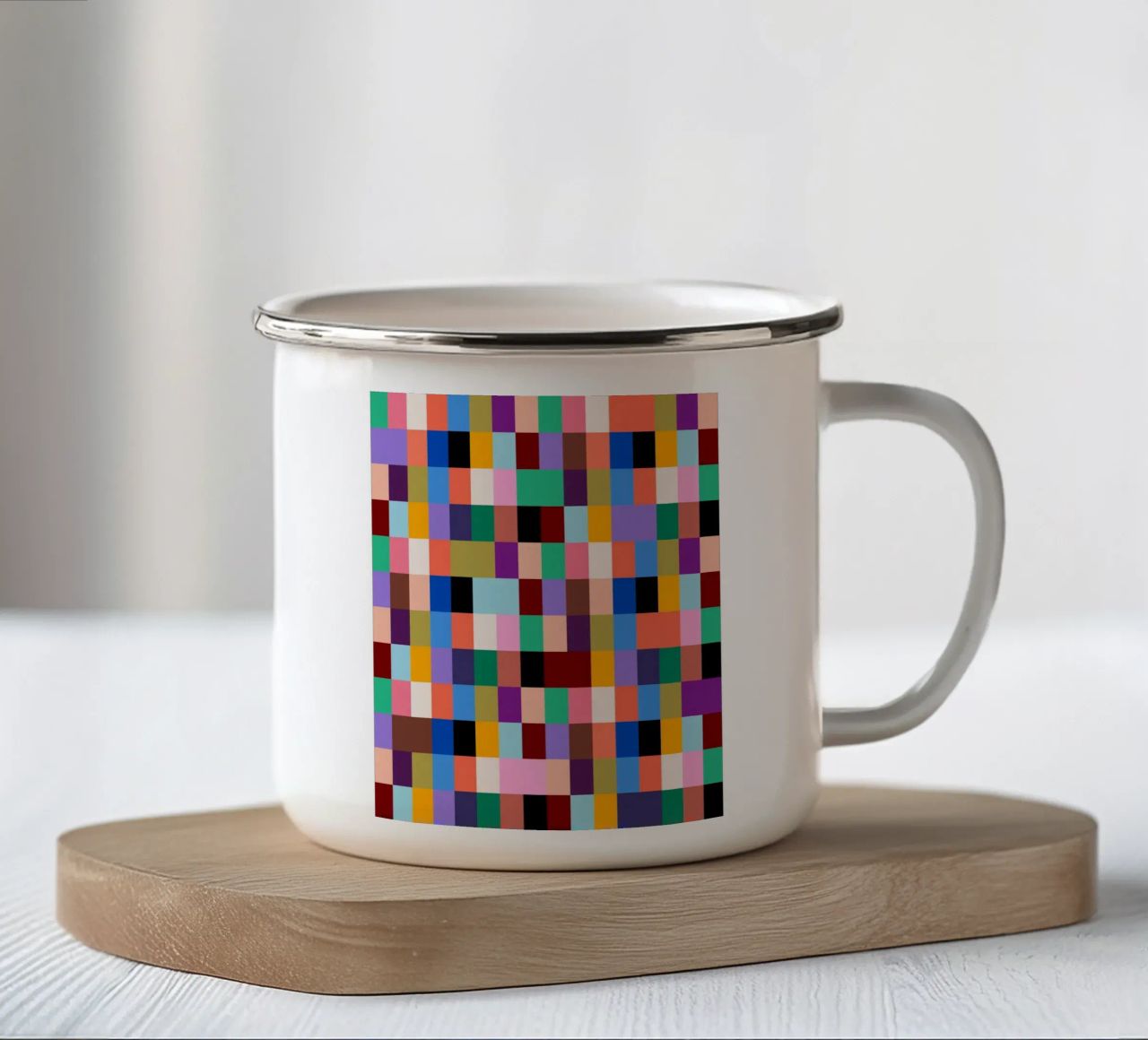 Chromatic Mosaic tazza in smalto da susanapaz