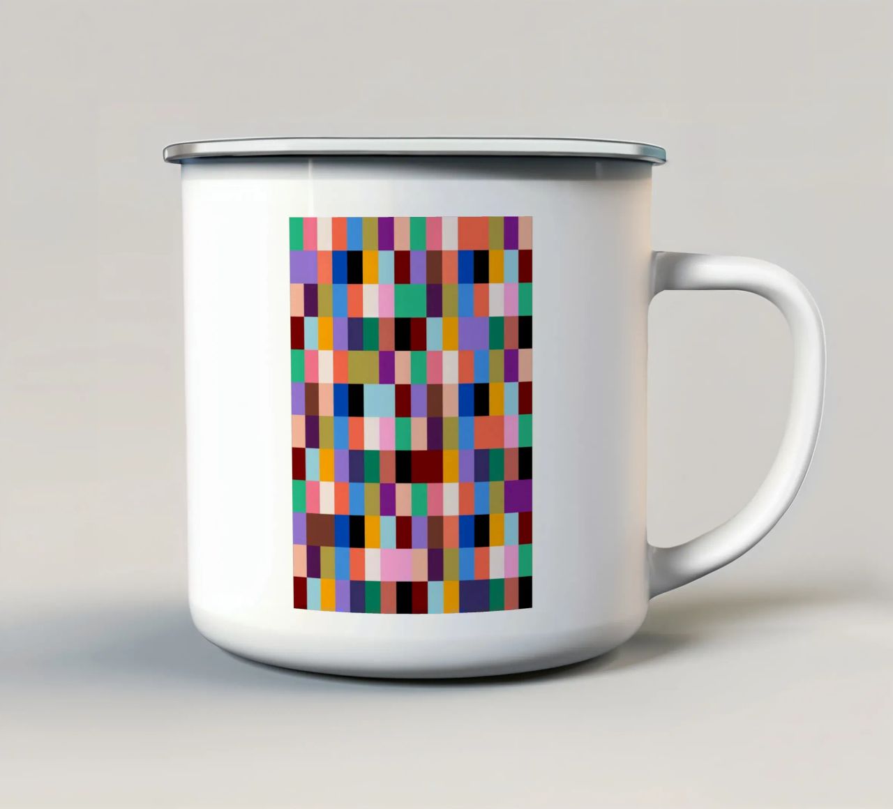 Chromatic Mosaic tazza in smalto da susanapaz