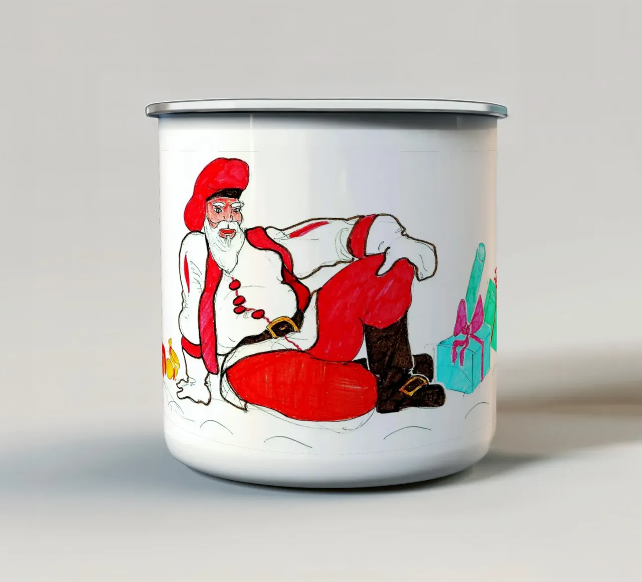 Sardo tazza in smalto da Massimo Frascogna