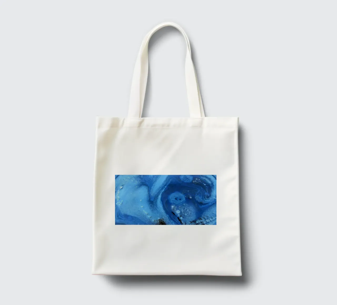 Blu borsa in juta da Massimo Frascogna