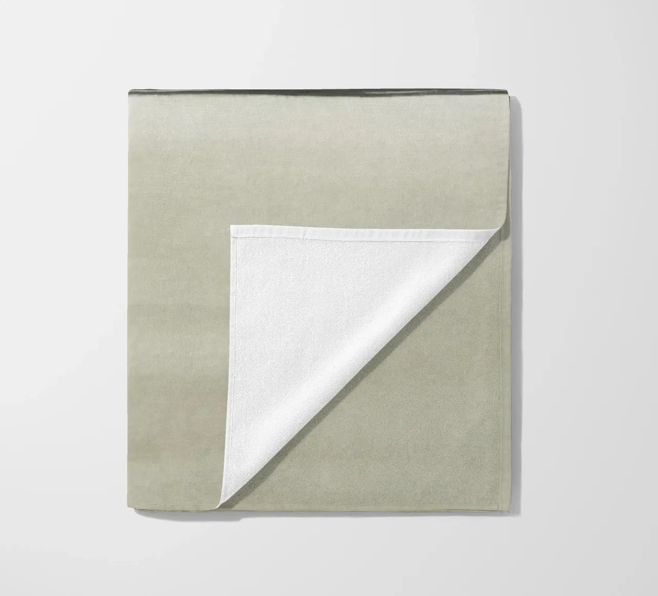 Aquarelle minimaliste verte et beige serviette de plage de NouveauPrints