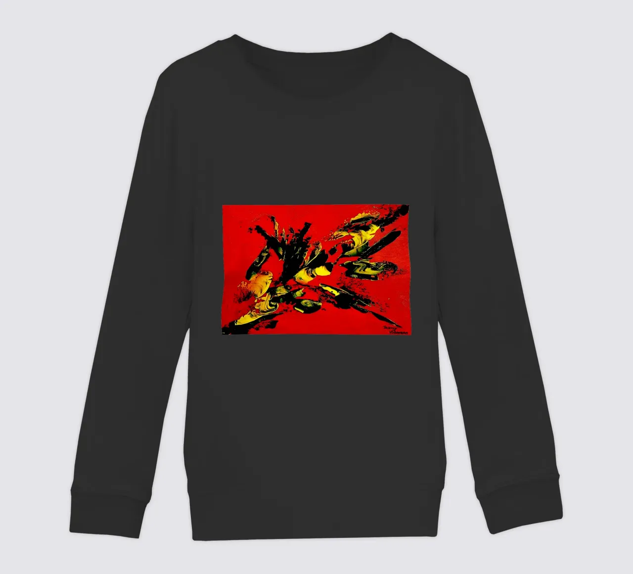 MESSAGE FROM THE HEART 1. felpa bambino da Thierry Vobmann Abstract painting