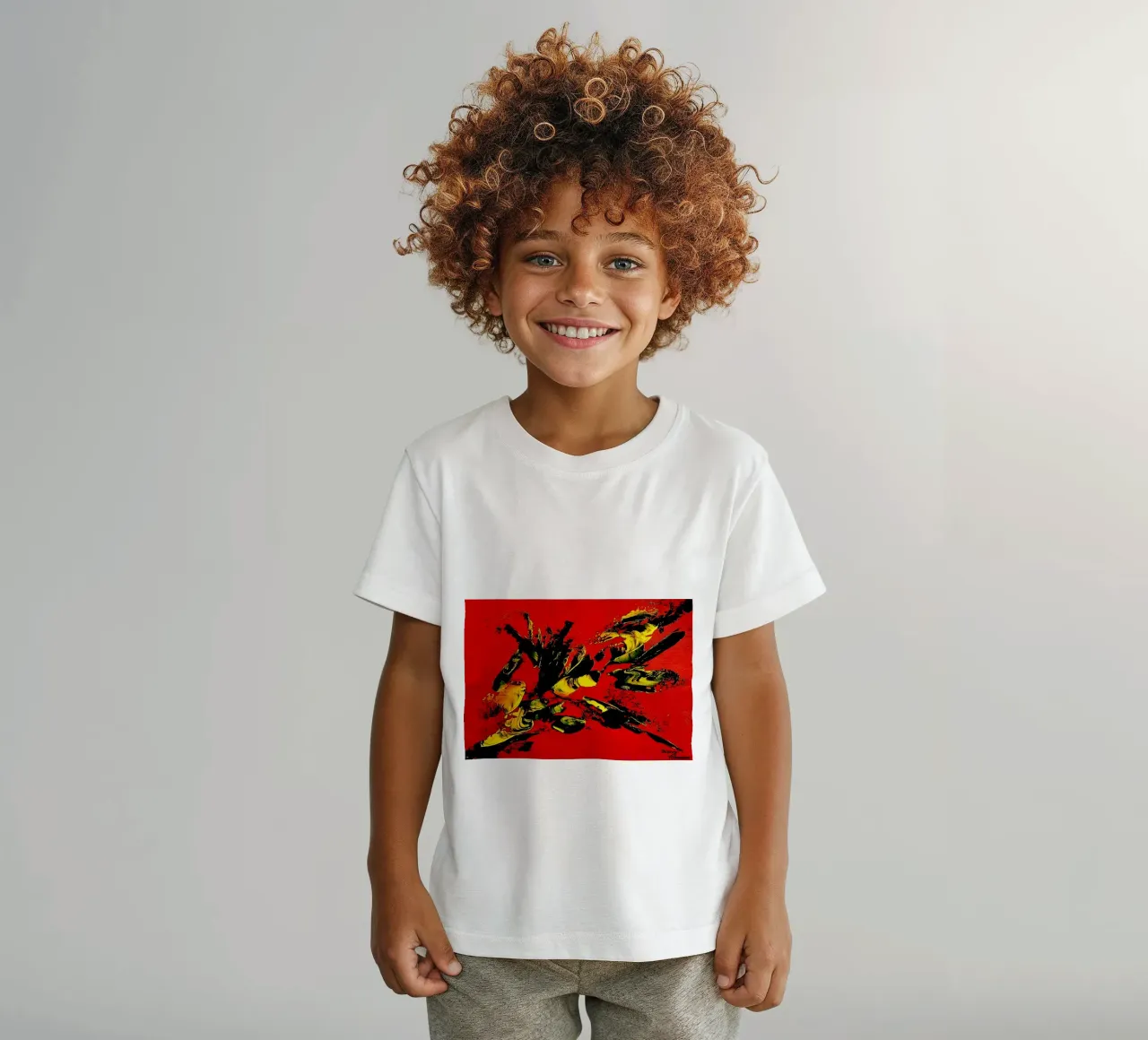 MESSAGE FROM THE HEART 1. t-shirt bambini da Thierry Vobmann Abstract painting