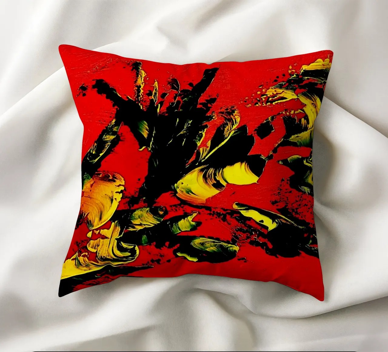 MESSAGE FROM THE HEART 1. cuscino da Thierry Vobmann Abstract painting