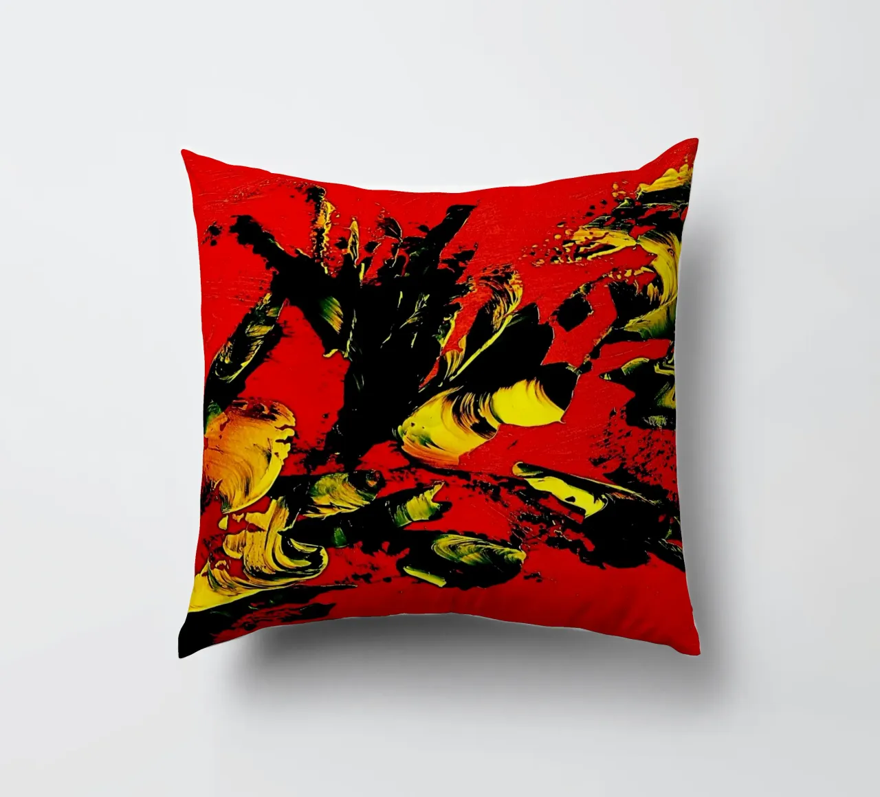 MESSAGE FROM THE HEART 1. cuscino da Thierry Vobmann Abstract painting