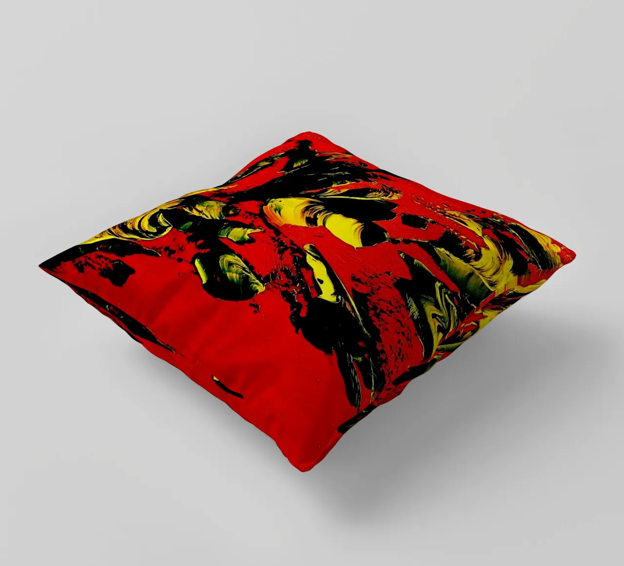 MESSAGE FROM THE HEART 1. cuscino da Thierry Vobmann Abstract painting