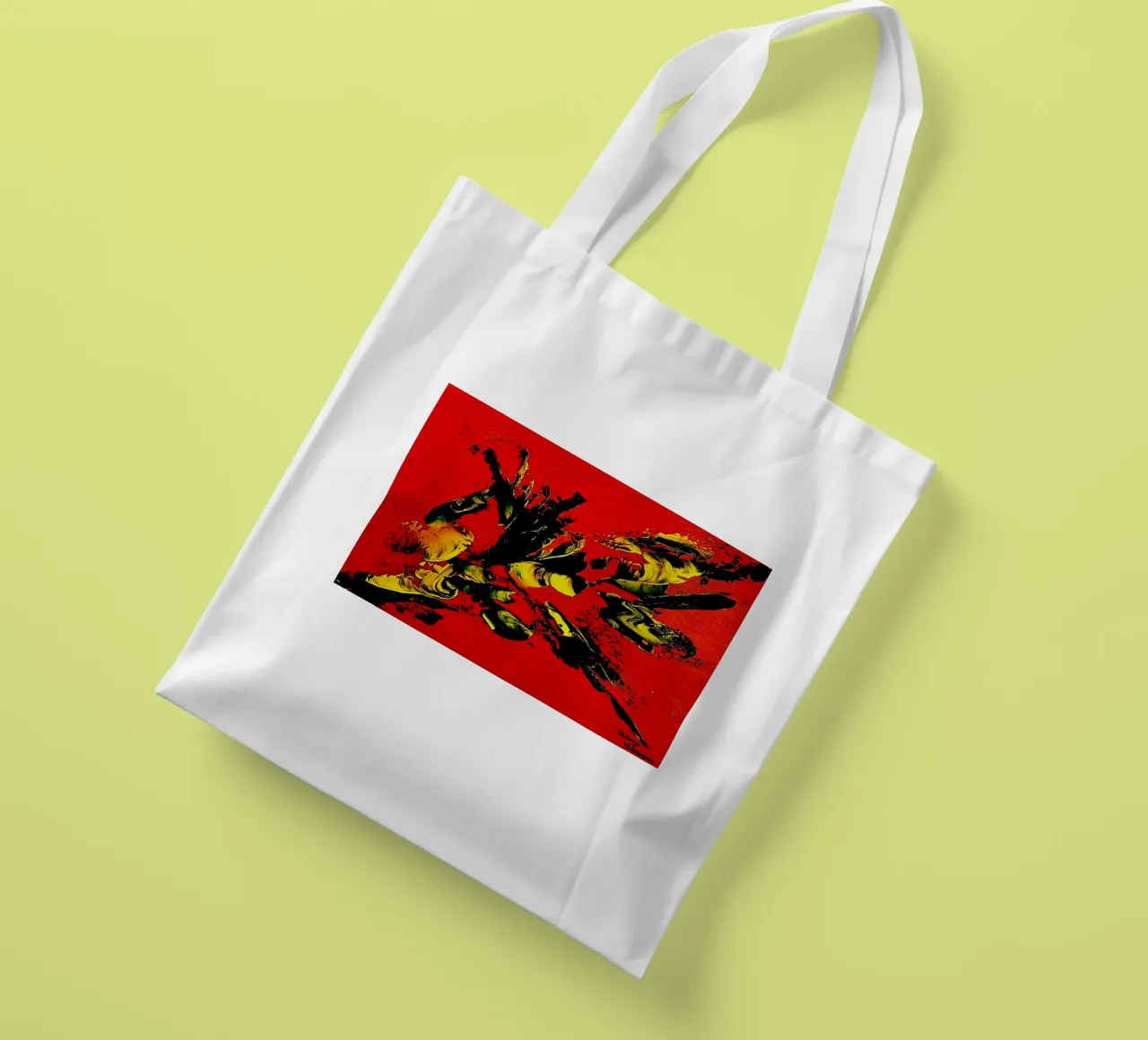MESSAGE FROM THE HEART 1. tote bag de Thierry Vobmann Abstract painting