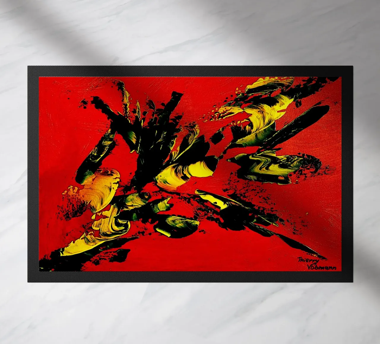 MESSAGE FROM THE HEART 1. zerbino da Thierry Vobmann Abstract painting