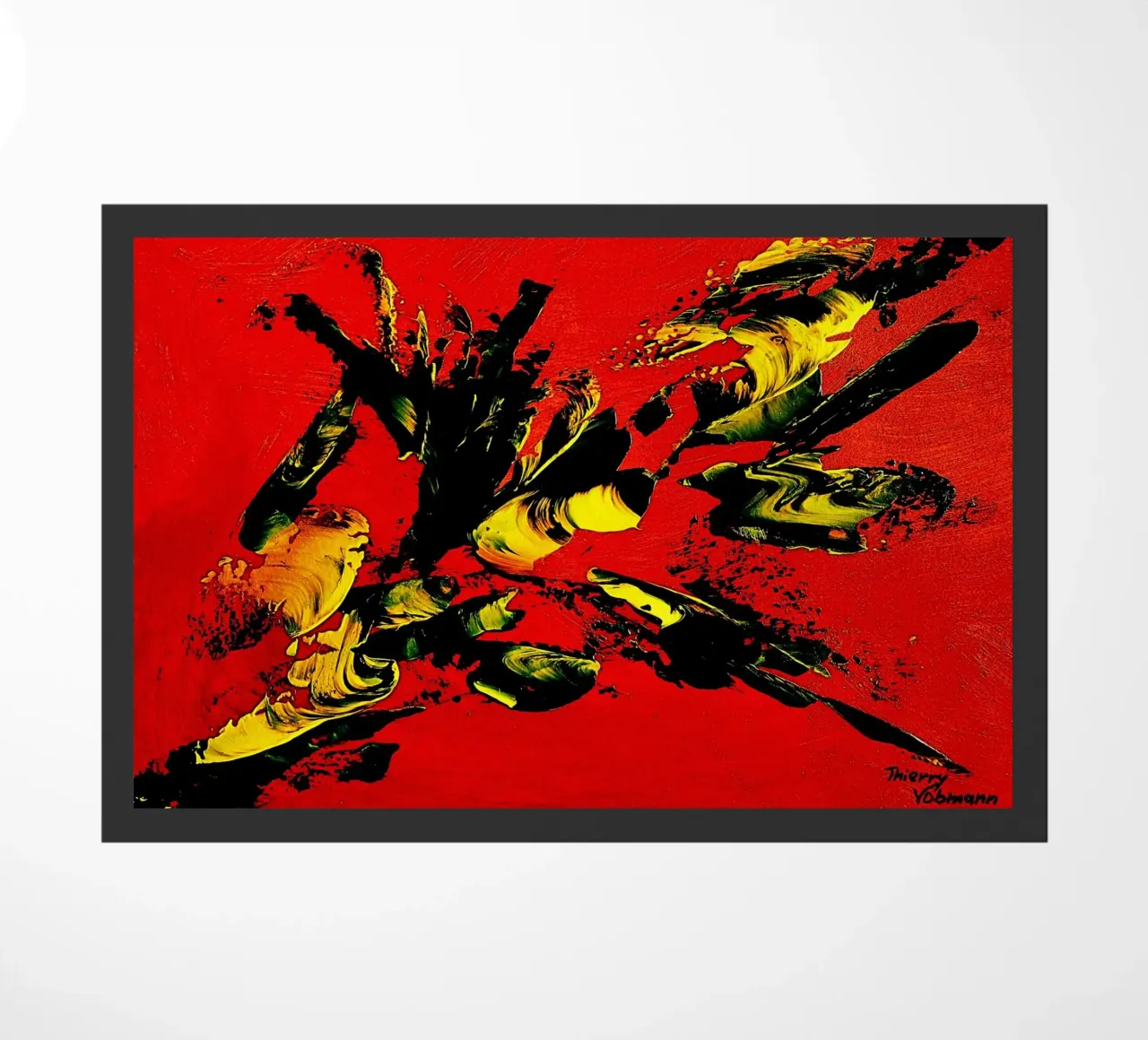 MESSAGE FROM THE HEART 1. zerbino da Thierry Vobmann Abstract painting