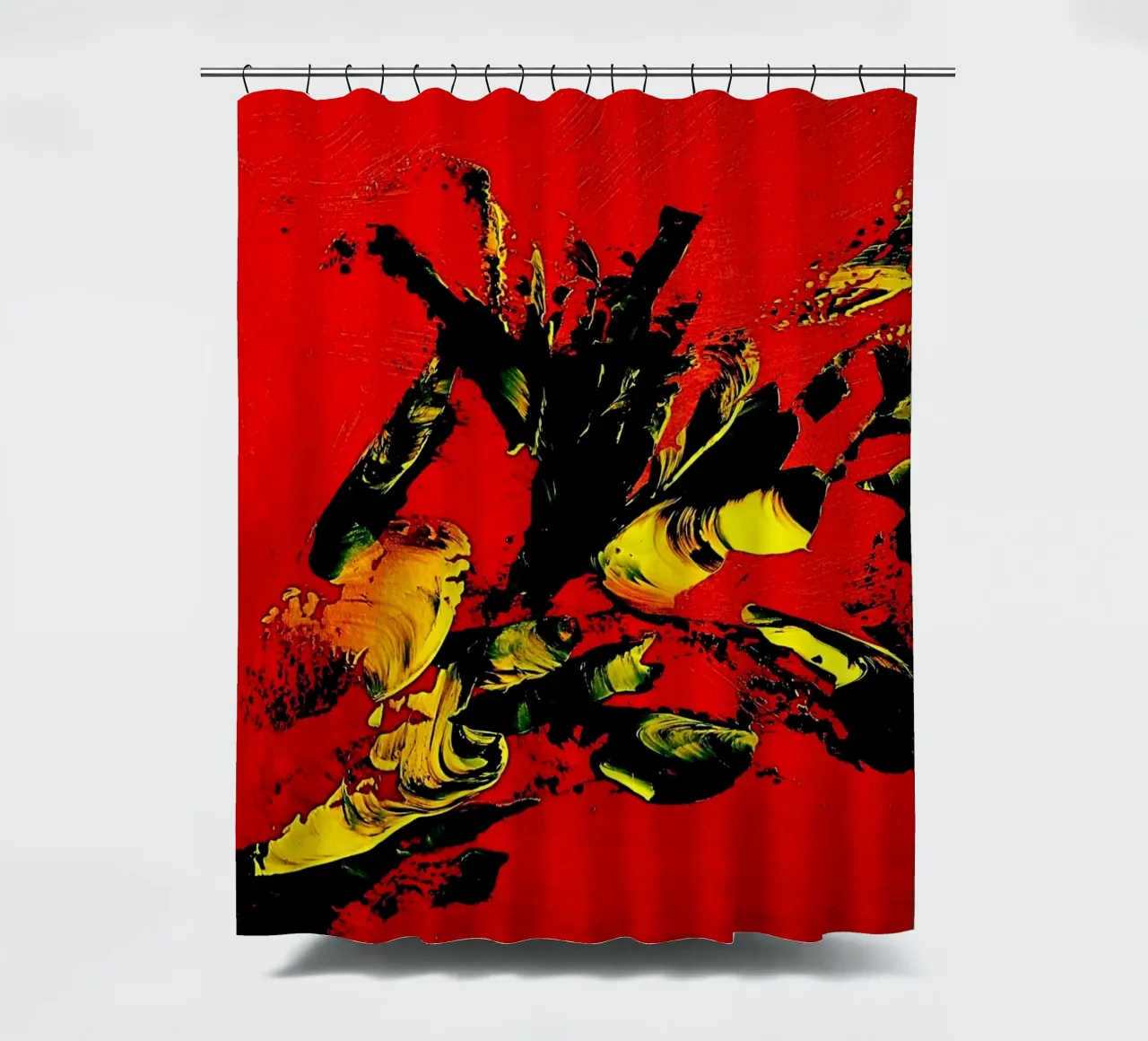 MESSAGE FROM THE HEART 1. tenda da doccia da Thierry Vobmann Abstract painting