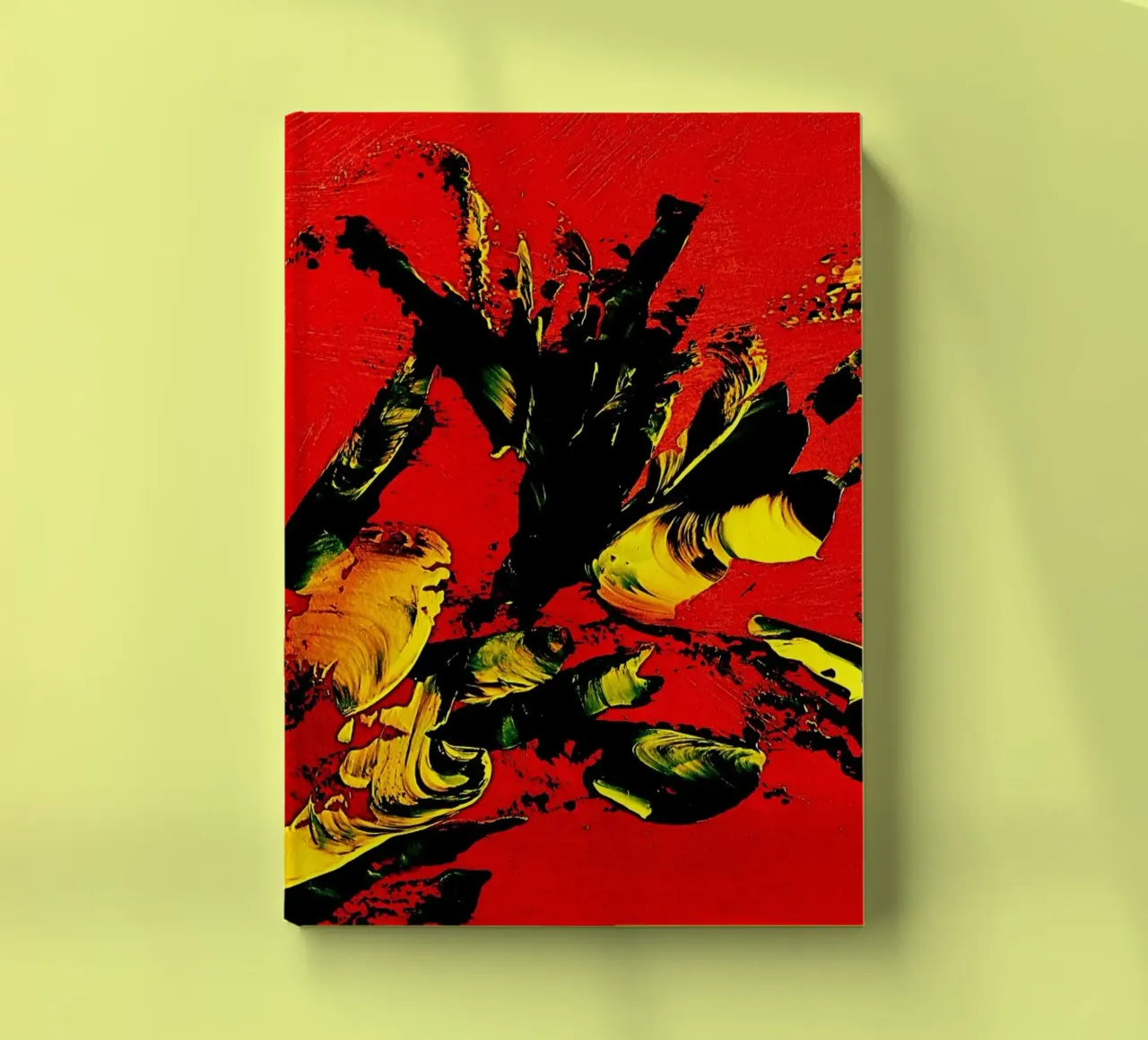 MESSAGE FROM THE HEART 1. notebook by Thierry Vobmann Abstract painting