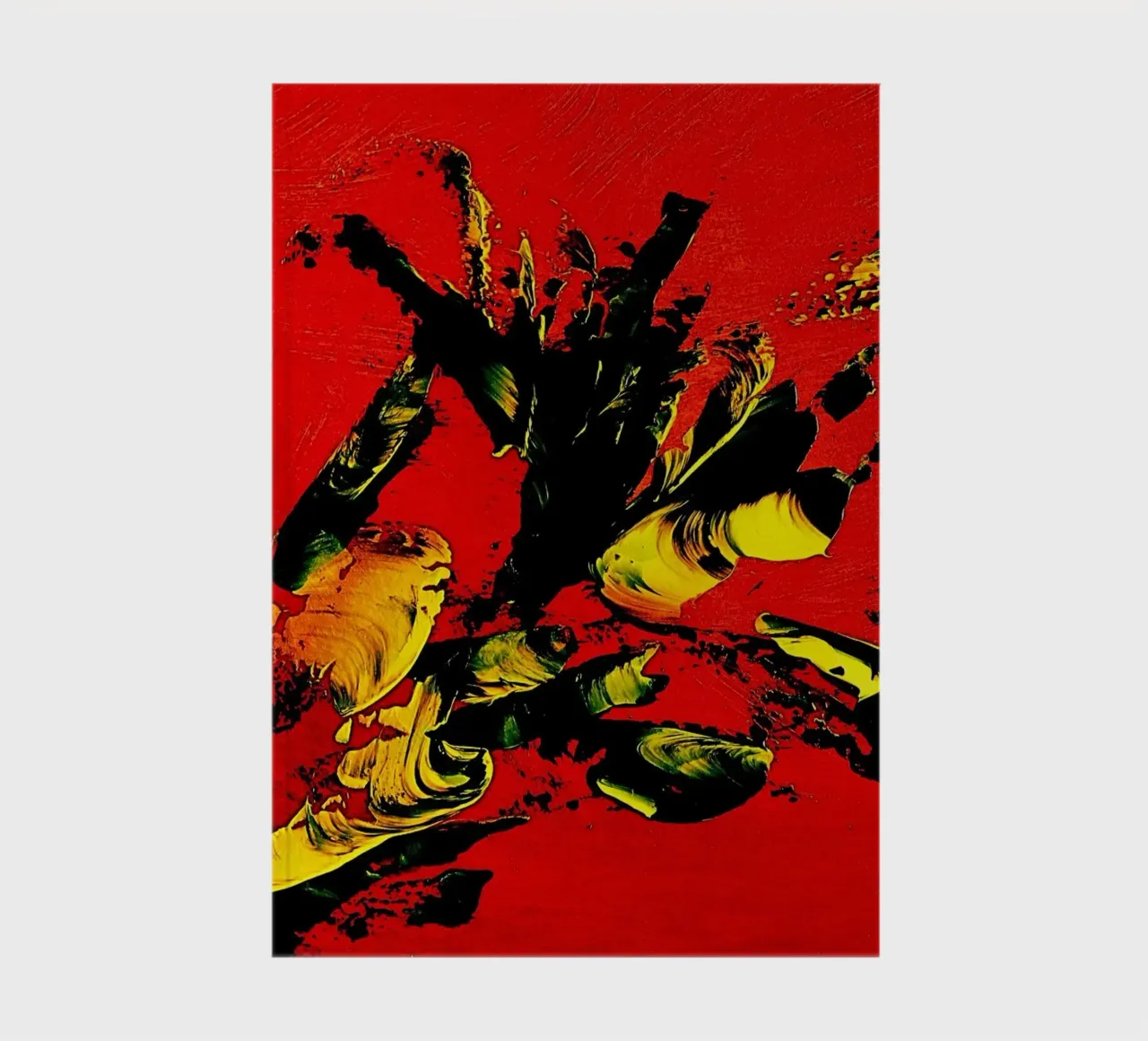 MESSAGE FROM THE HEART 1. notebook by Thierry Vobmann Abstract painting