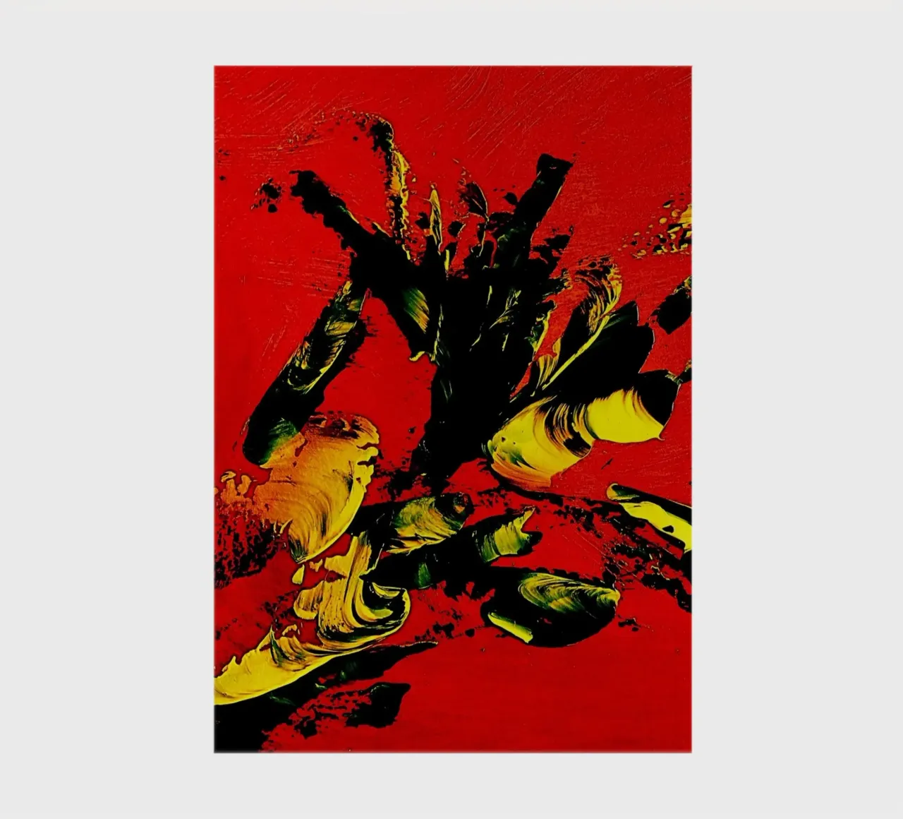 MESSAGE FROM THE HEART 1. notebook by Thierry Vobmann Abstract painting