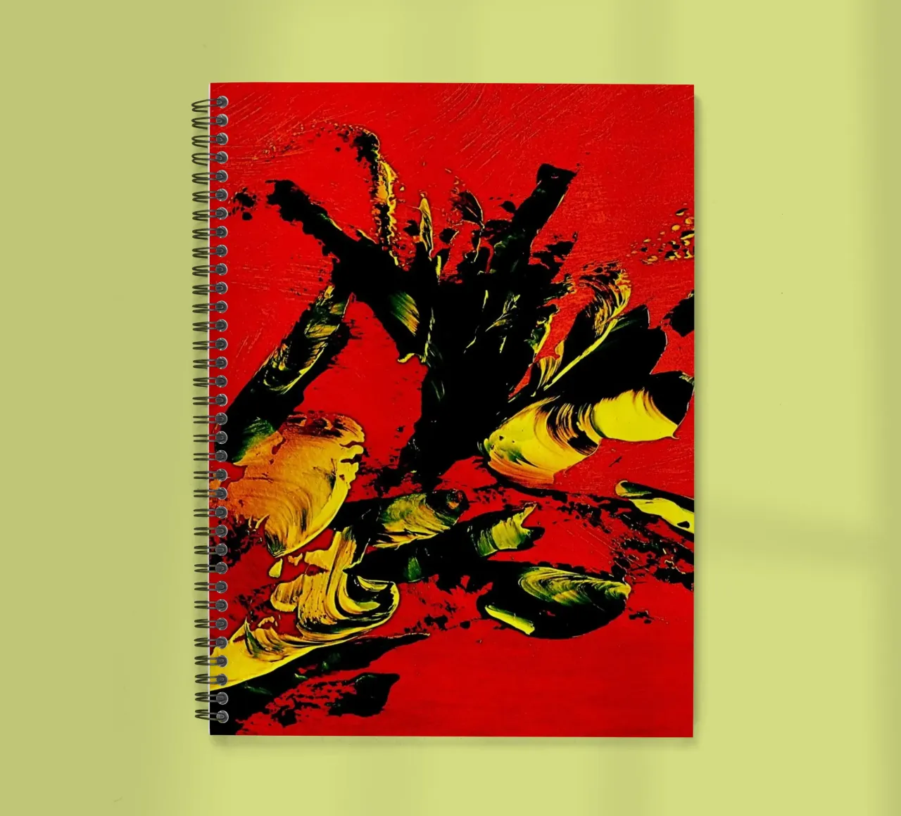 MESSAGE FROM THE HEART 1. diario ad anelli da Thierry Vobmann Abstract painting