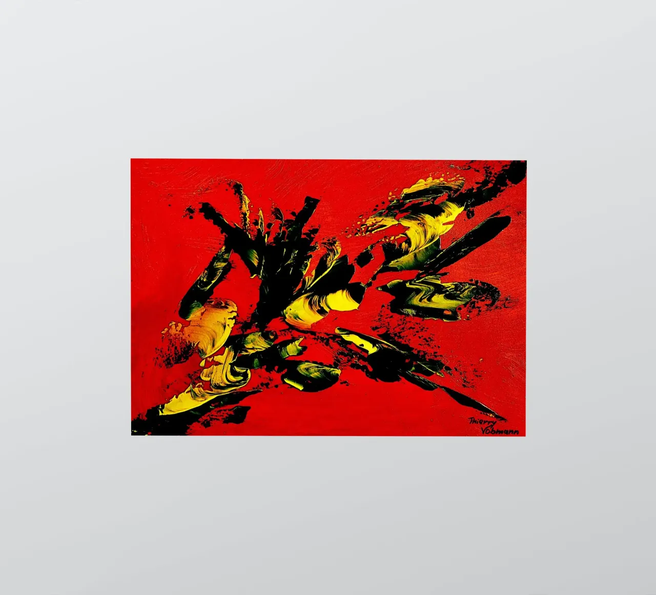 MESSAGE FROM THE HEART 1. adesivo da Thierry Vobmann Abstract painting
