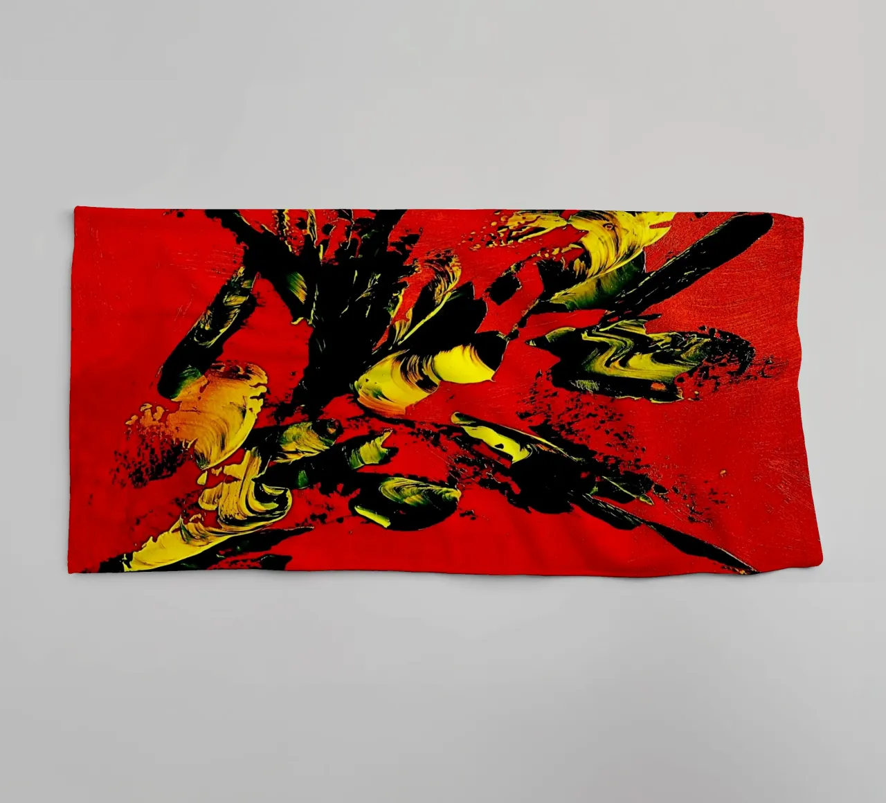 MESSAGE FROM THE HEART 1. asciugamano da bagno da Thierry Vobmann Abstract painting