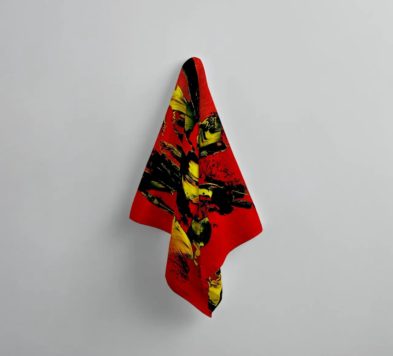 MESSAGE FROM THE HEART 1. asciugamano da bagno da Thierry Vobmann Abstract painting