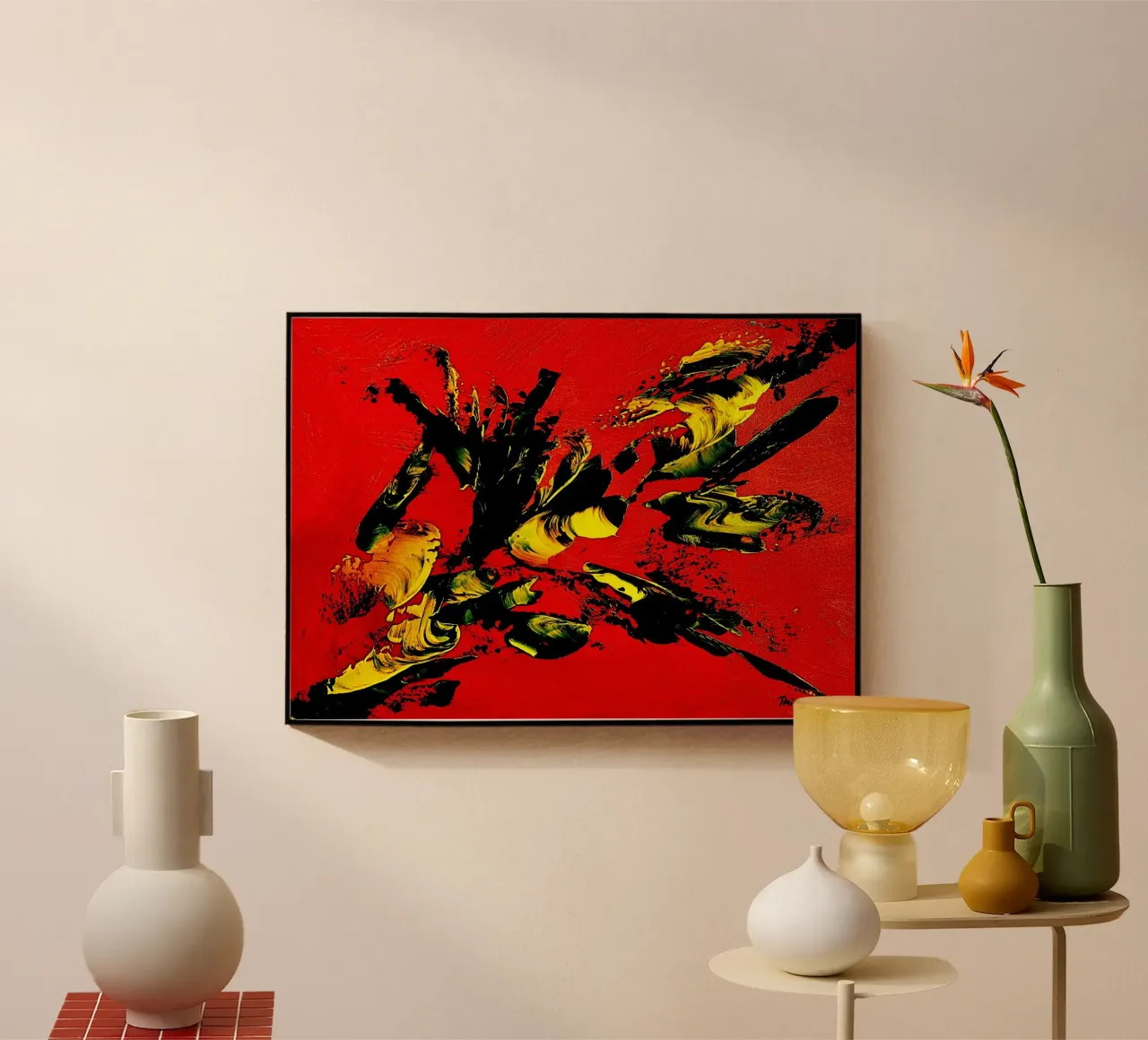 MESSAGE FROM THE HEART 1. metacrilato de Thierry Vobmann Abstract painting