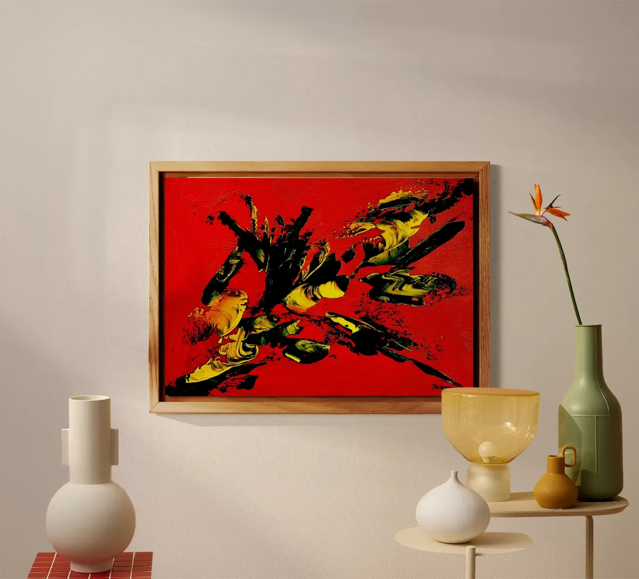MESSAGE FROM THE HEART 1. alluminio dibond da Thierry Vobmann Abstract painting