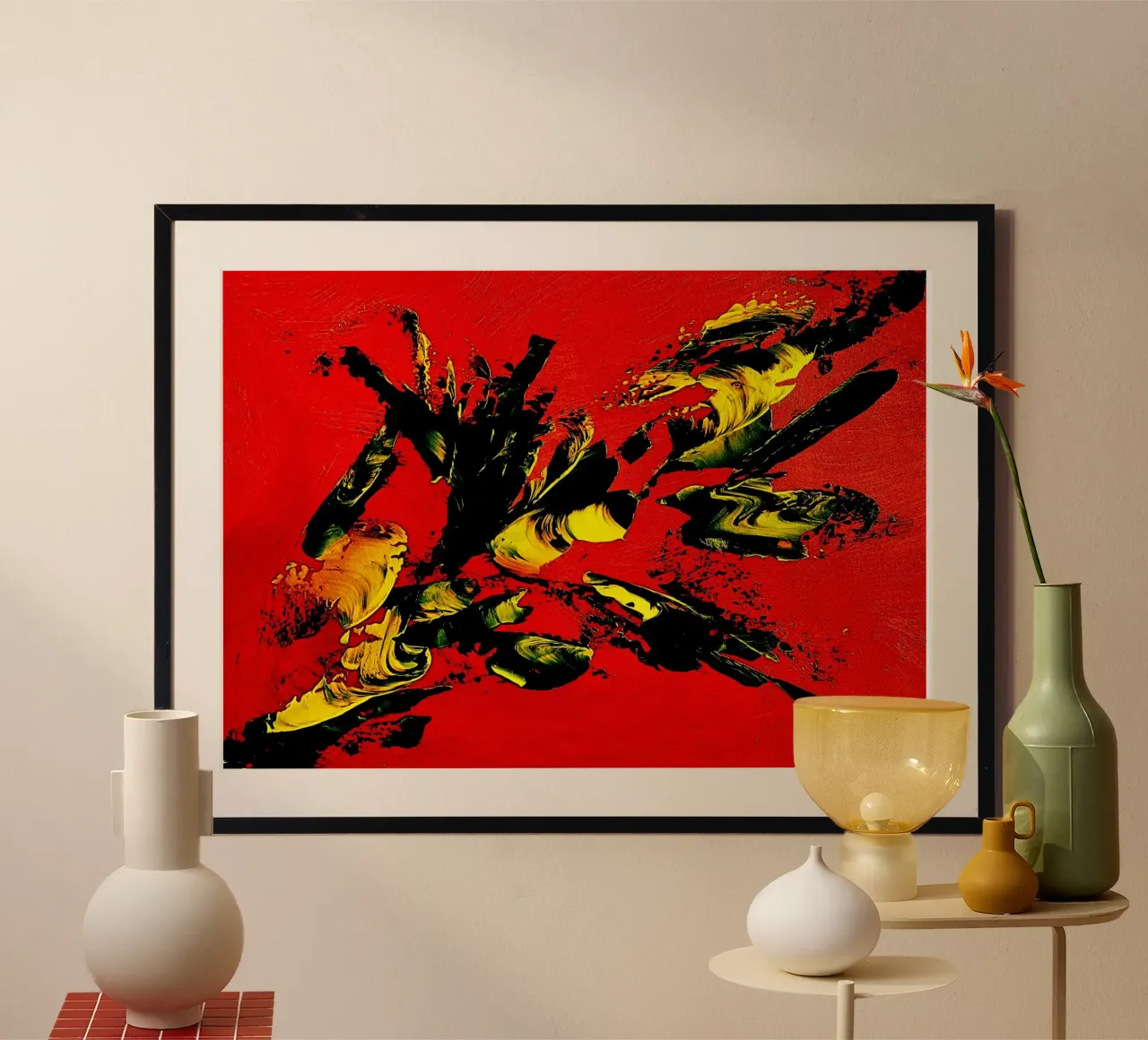 MESSAGE FROM THE HEART 1. carta hahnemühle da Thierry Vobmann Abstract painting