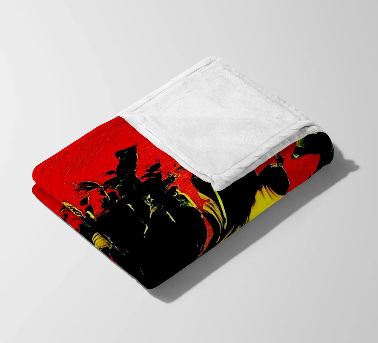 MESSAGE FROM THE HEART 1. coperta in pile da Thierry Vobmann Abstract painting