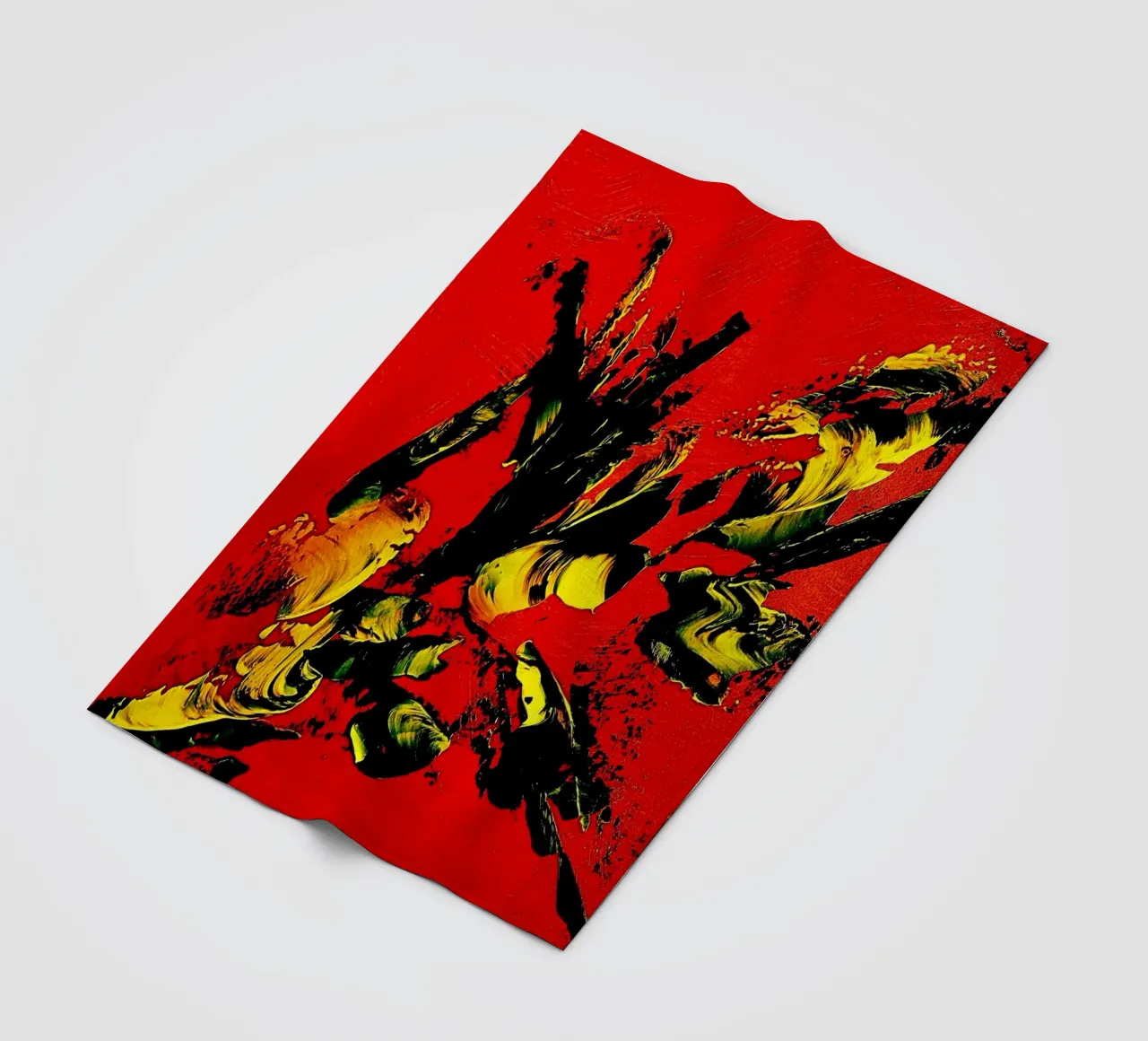 MESSAGE FROM THE HEART 1. plaid polaire de Thierry Vobmann Abstract painting
