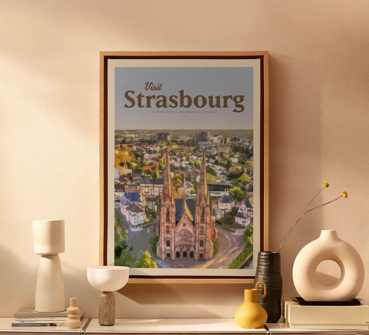 Viaggio a Strasburgo tela con Cornice a cassetta da Mercury Club