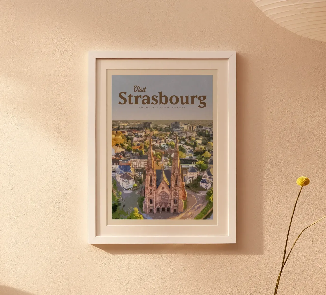 Viaggio a Strasburgo poster con telaio in plastica da Mercury Club