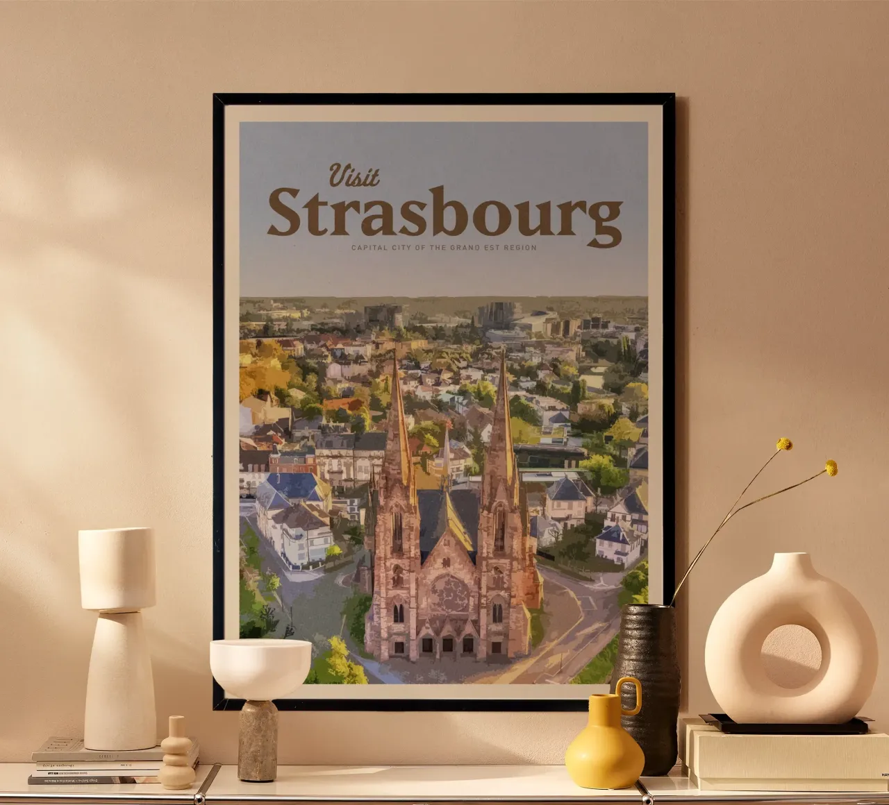 Viaggio a Strasburgo poster con telaio in plastica da Mercury Club