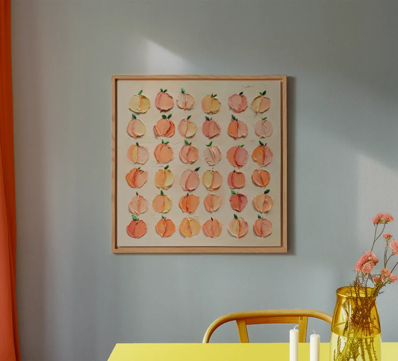 Peaches and Cream 5 alluminio dibond da annmariecoolick