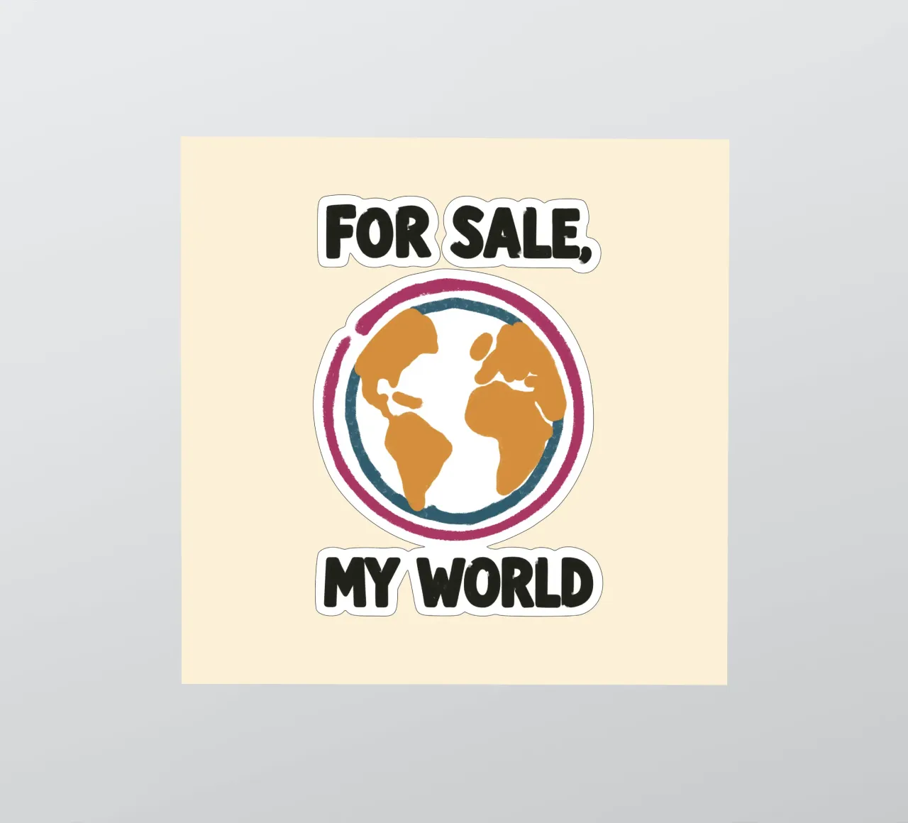 Zu verkaufen: Meine Welt Sticker von QuooodZ by MooodzArt