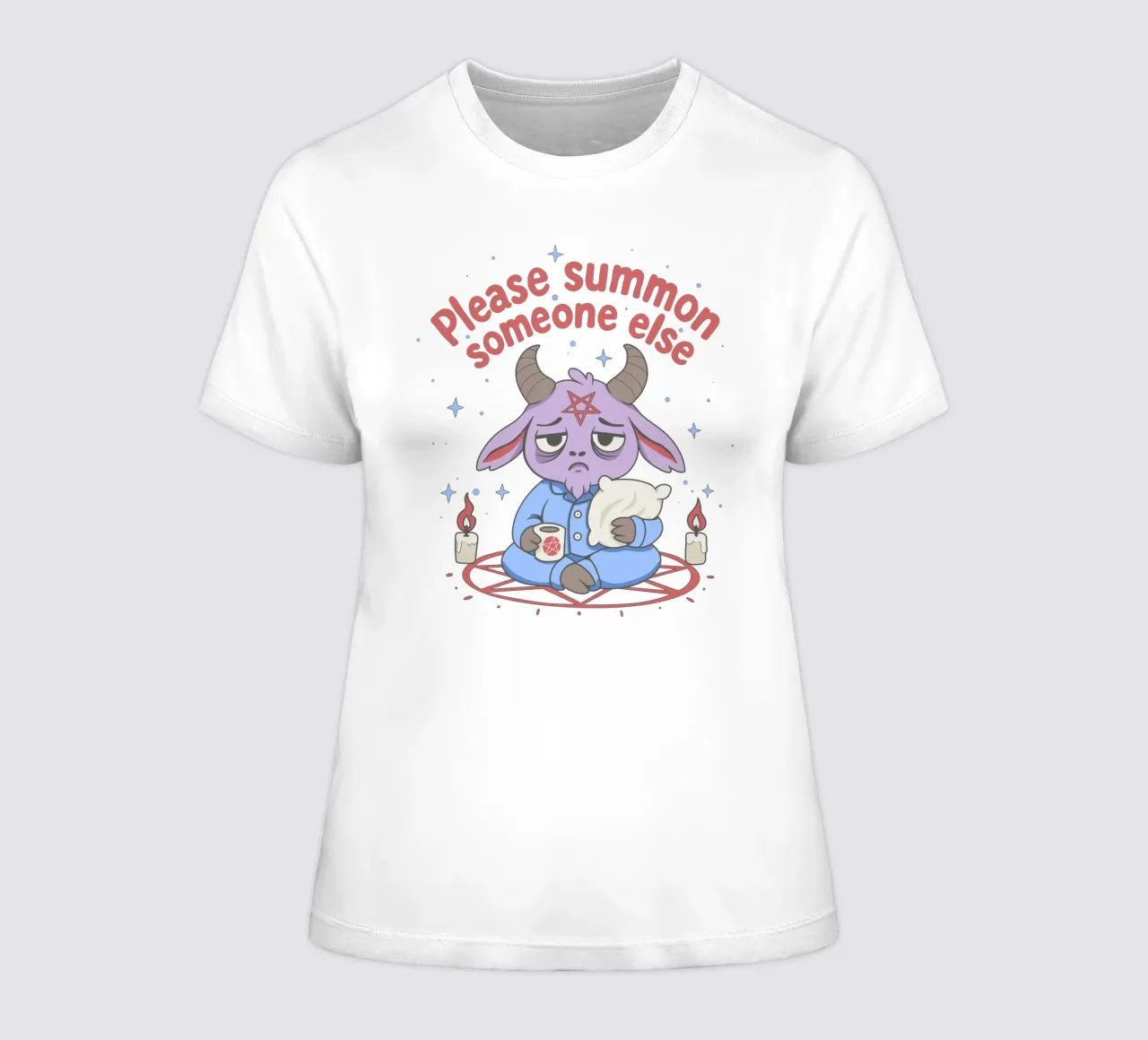 Please Summon Someone Else women's fitted t-shirt by Loobs