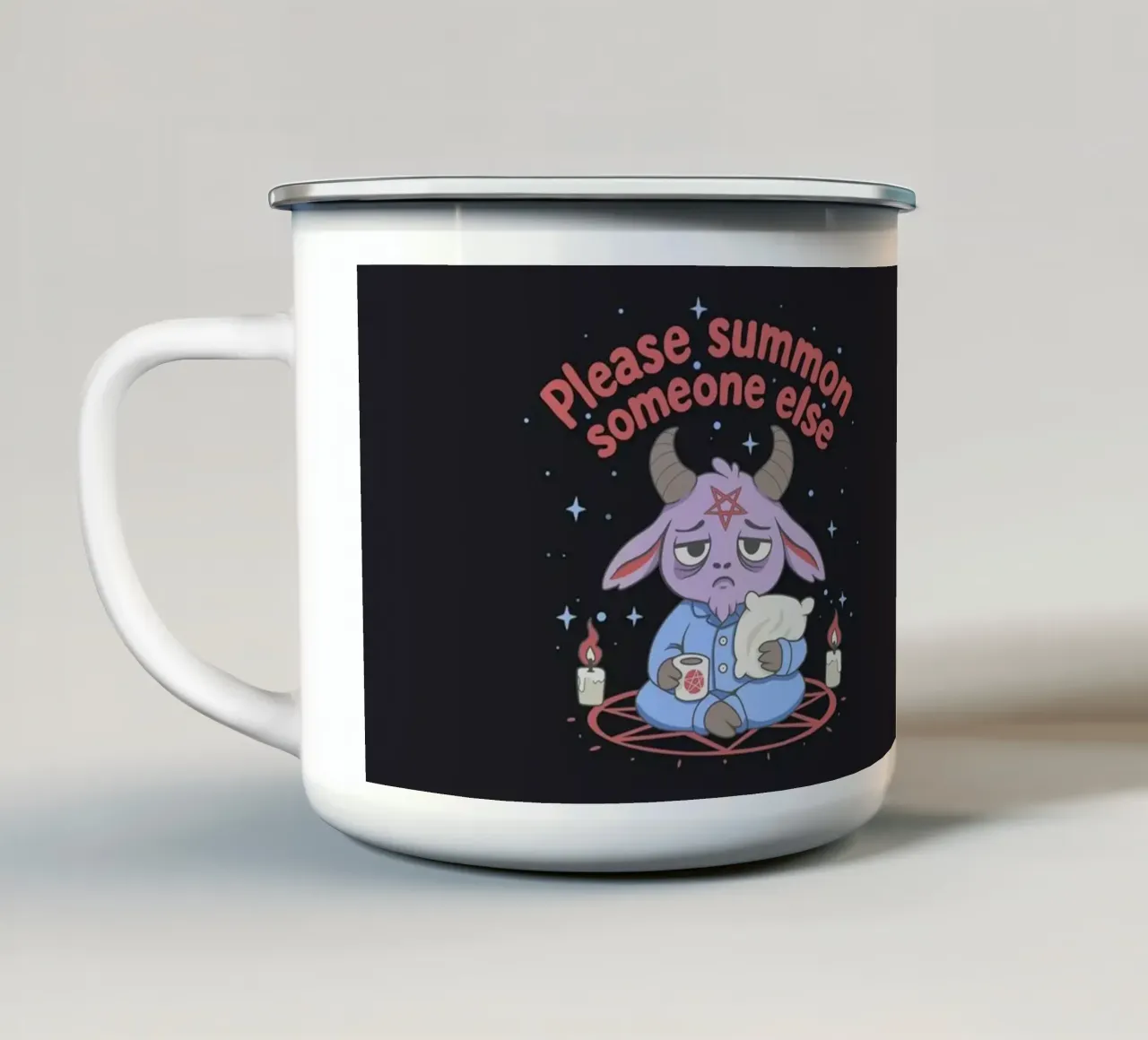 Per favore, convocate qualcun altro tazza in smalto da Loobs