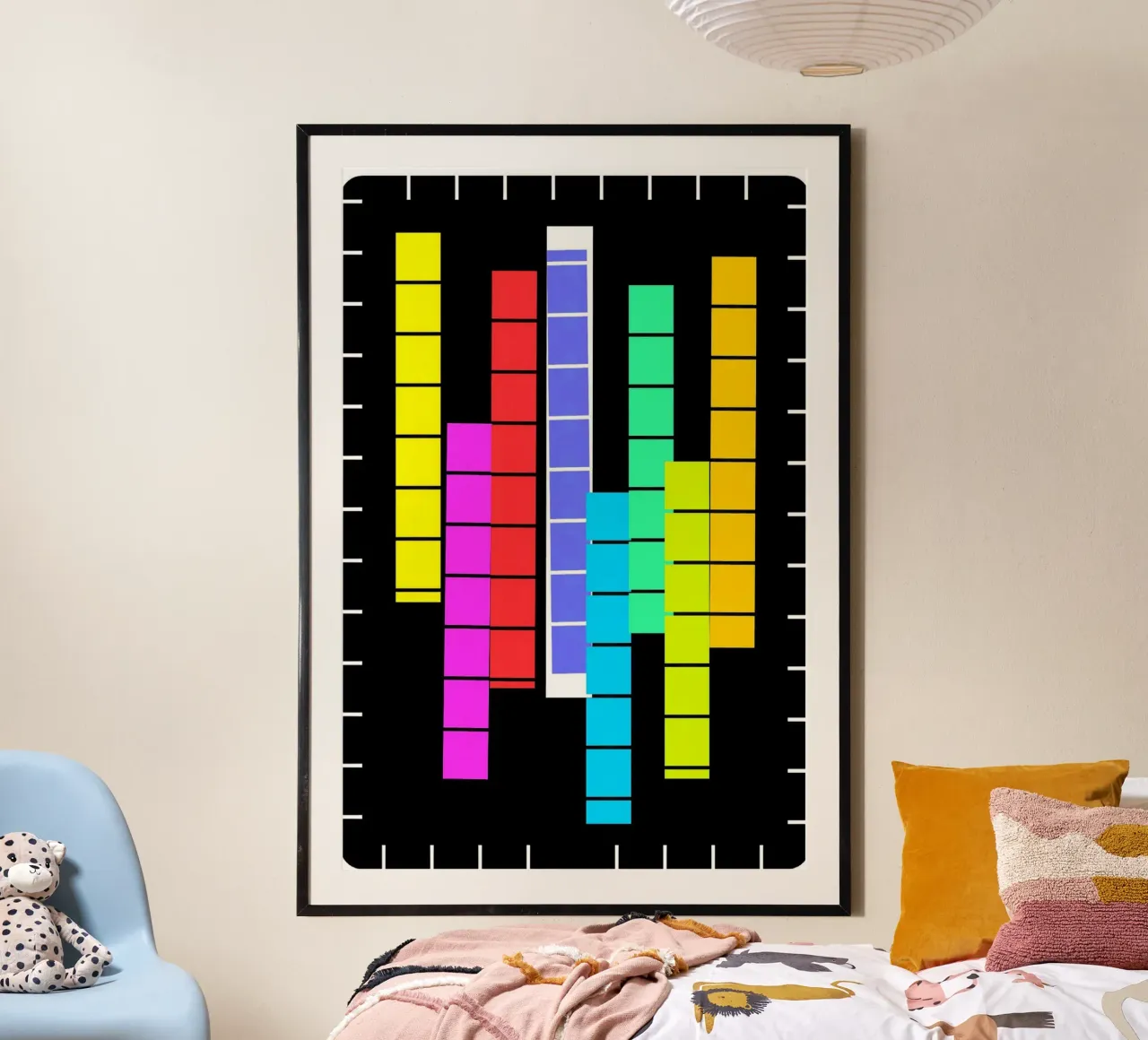 Stack of colours on a black background hahnemühle by Gürsel Yesil Digital Art