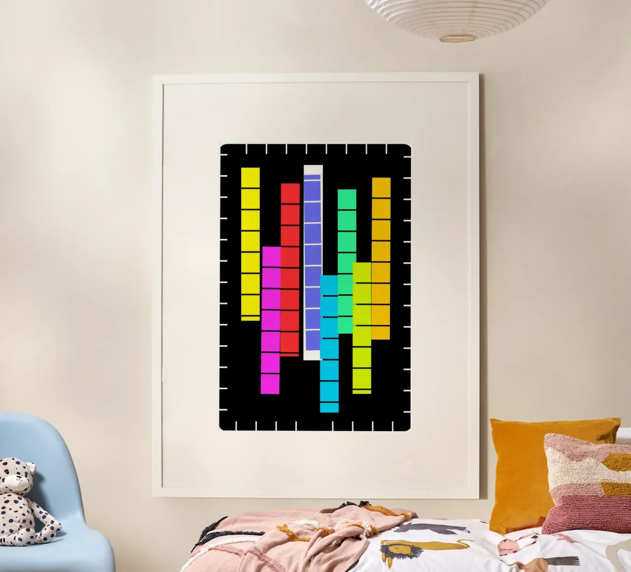 Stack of colours on a black background hahnemühle by Gürsel Yesil Digital Art