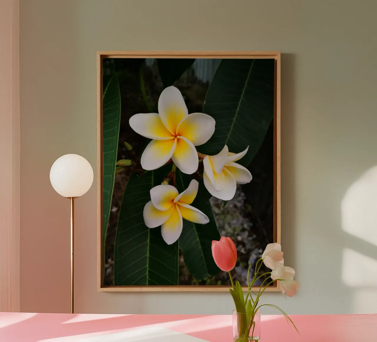 Island flower tela con Cornice a cassetta da gtobonart