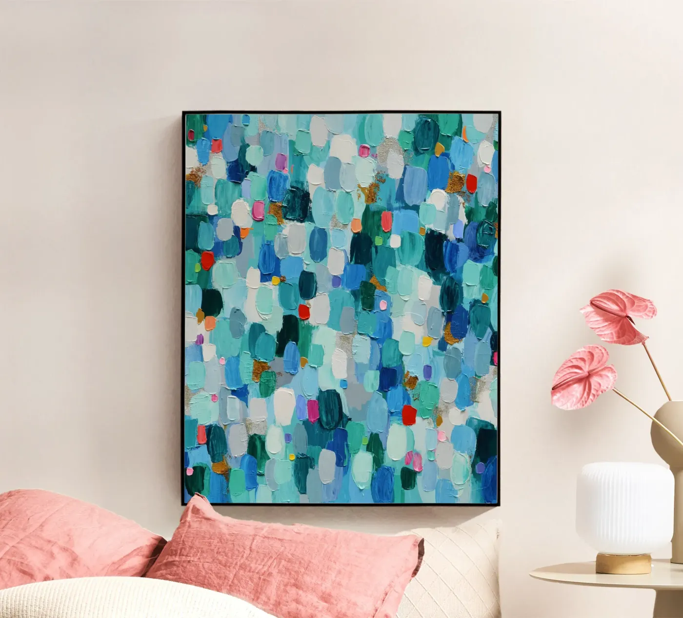 Emerald Confetti plexiglass da annmariecoolick