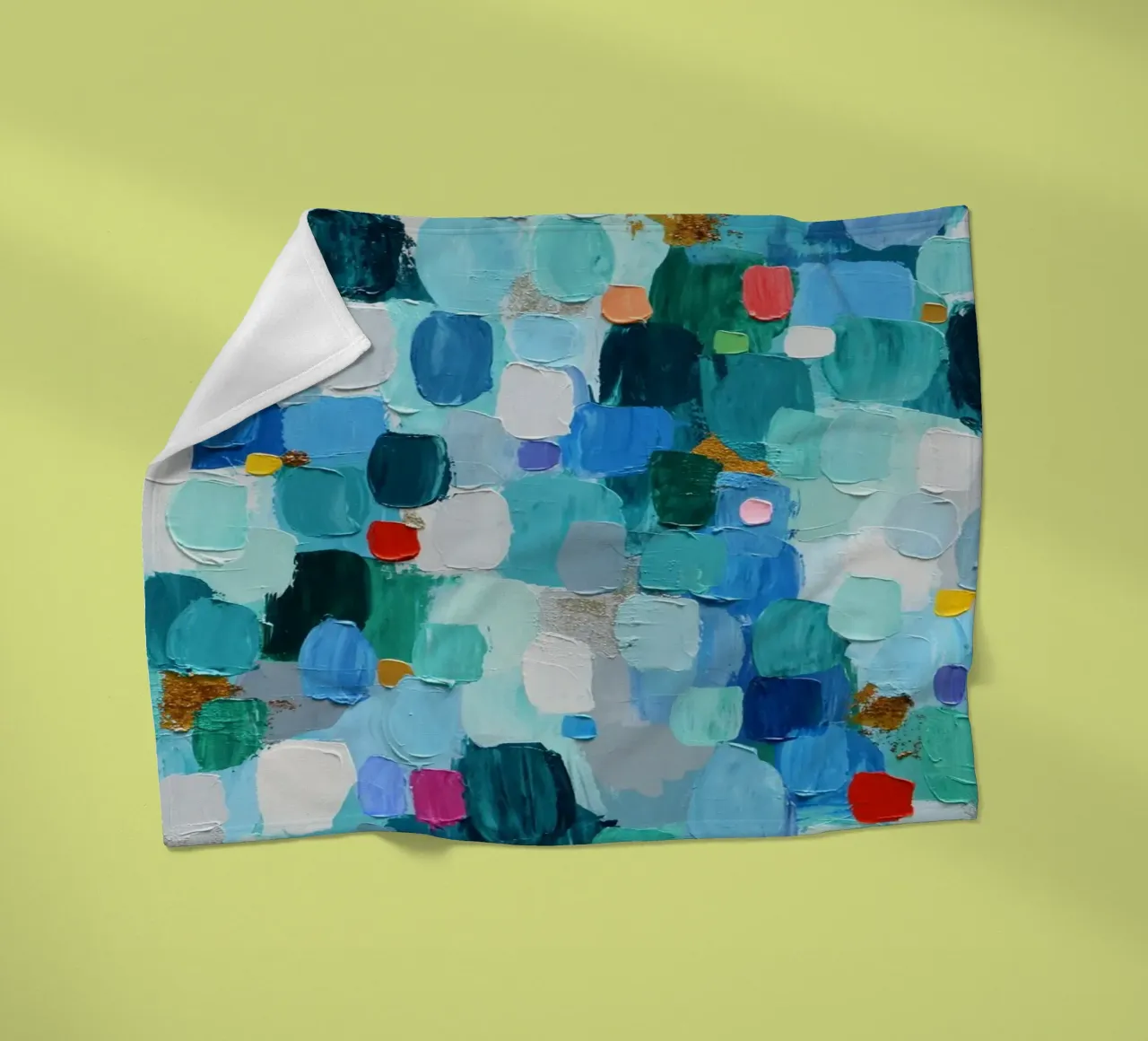 Emerald Confetti coperta in pile da annmariecoolick