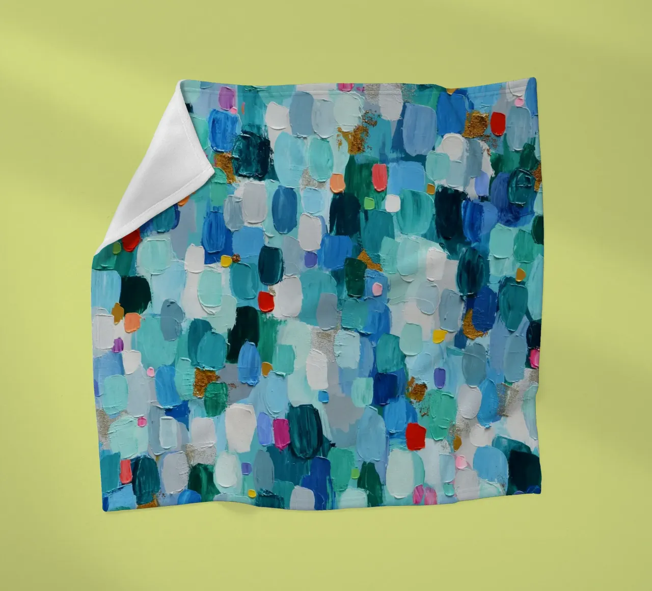 Emerald Confetti coperta in pile da annmariecoolick