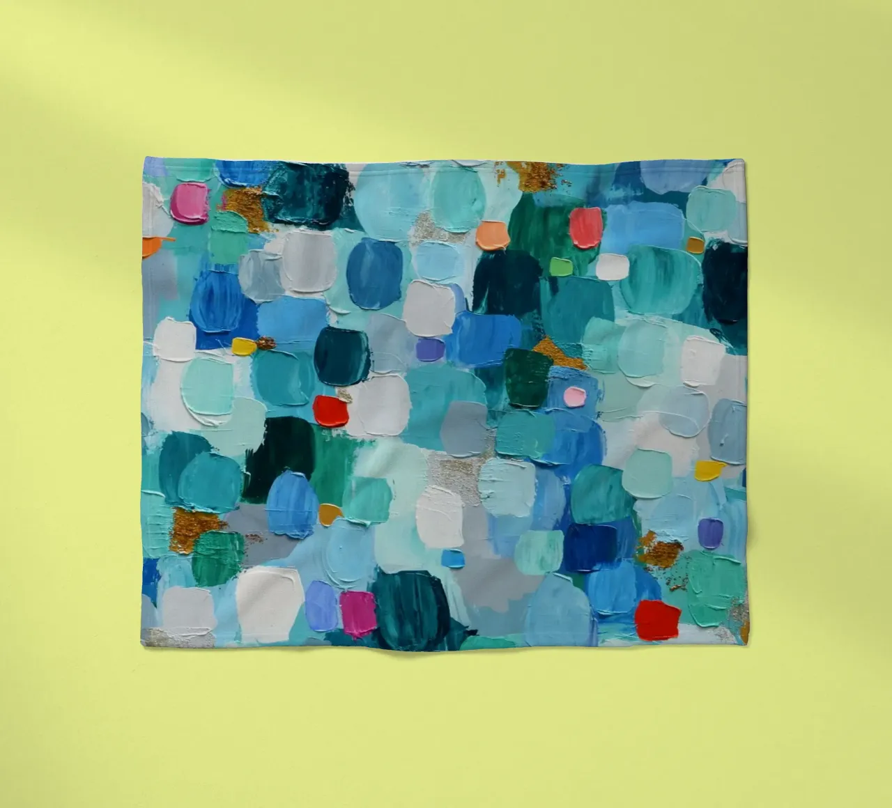 Emerald Confetti coperta in pile da annmariecoolick