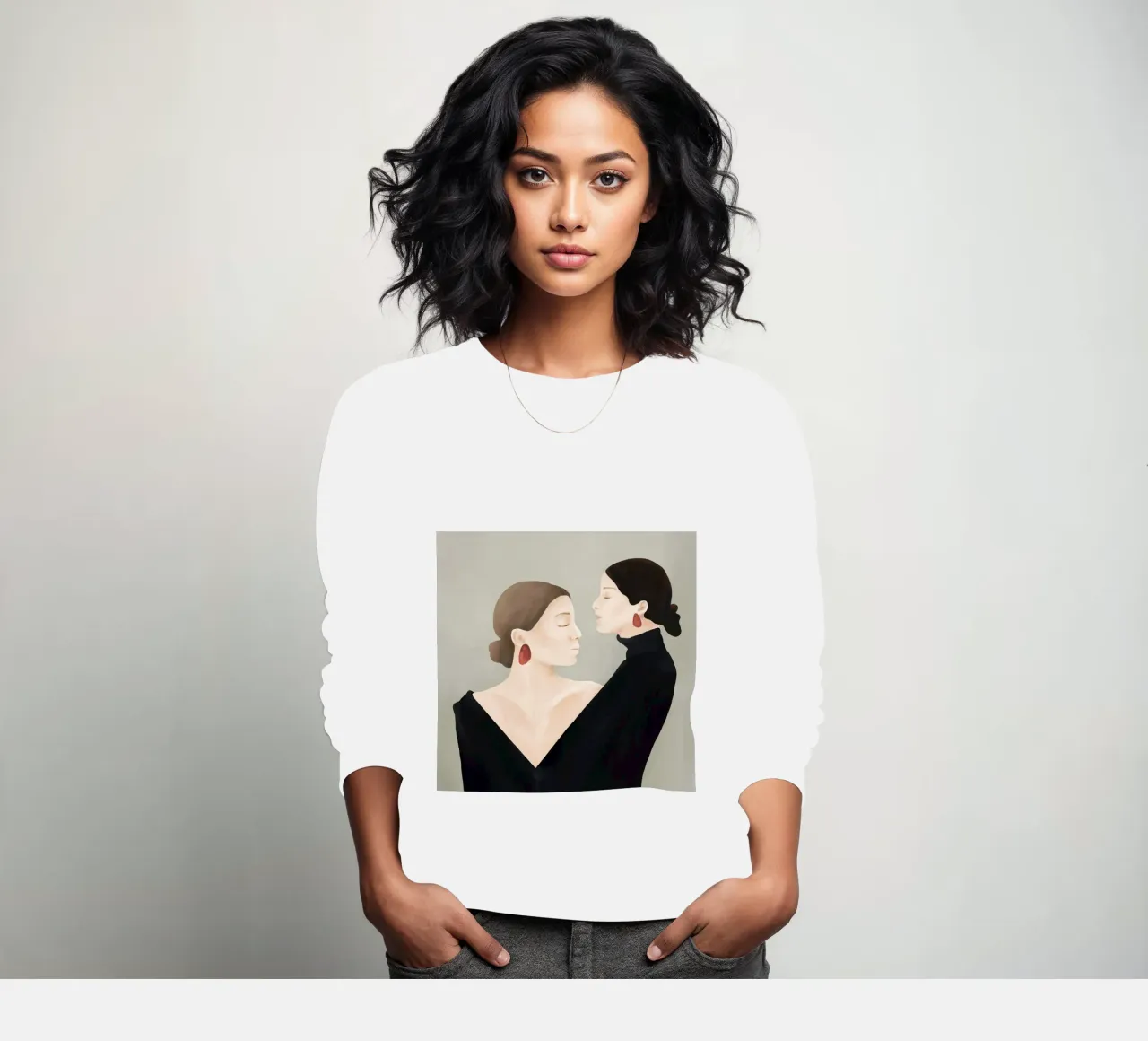 Aligned Model Flow sweatshirt van Flow Line