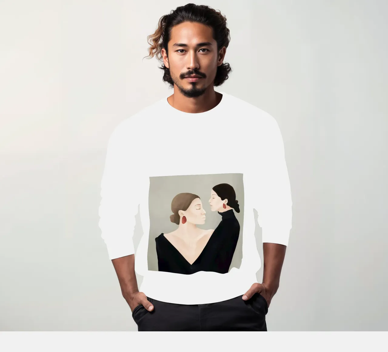 Aligned Model Flow sweatshirt van Flow Line